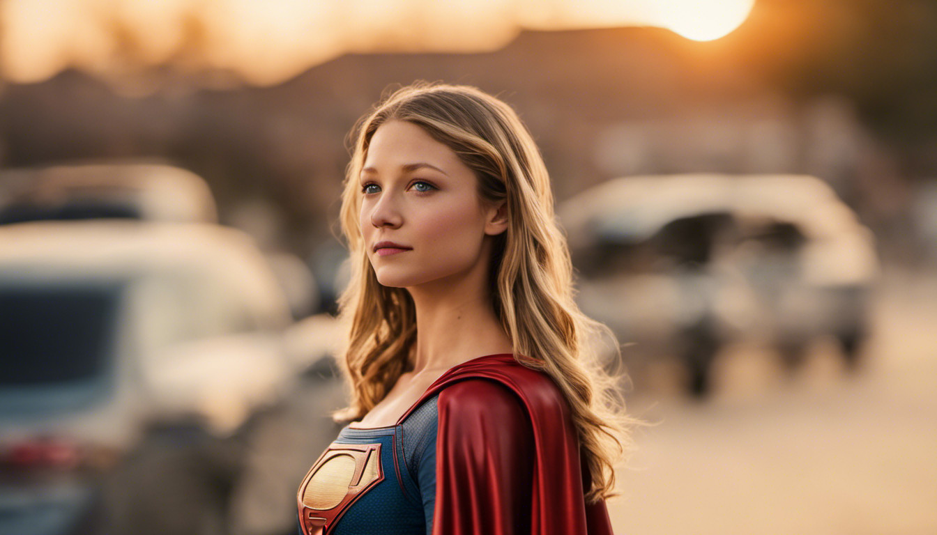 Melissa Benoist Super Girl Sunset 