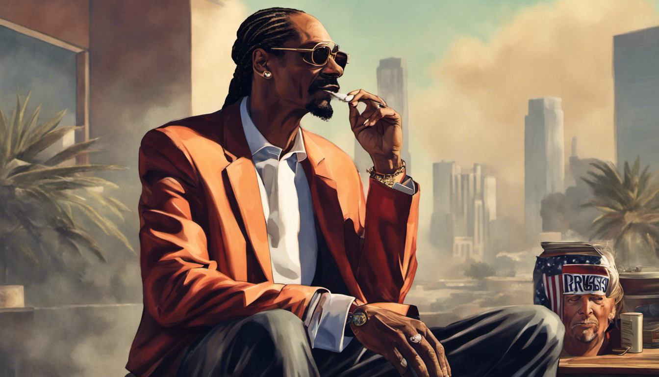 Snoop dogg and trump smoking gta 5 