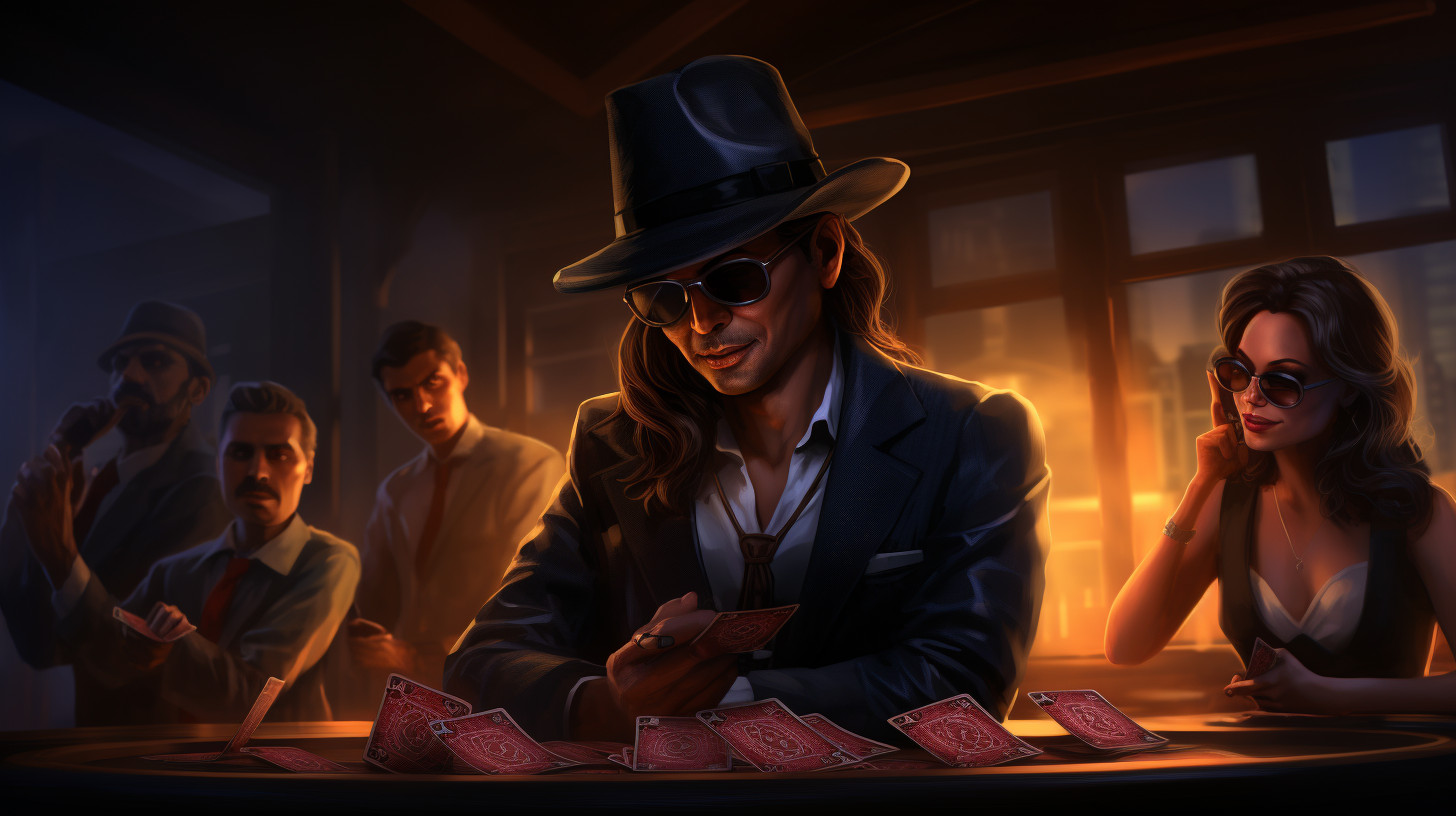 Mafia meeting and poker tournament
