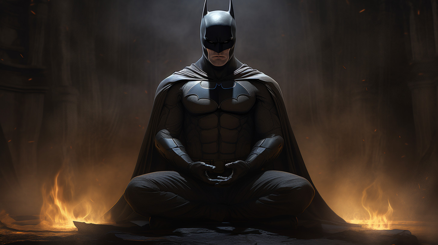 Batman meditate