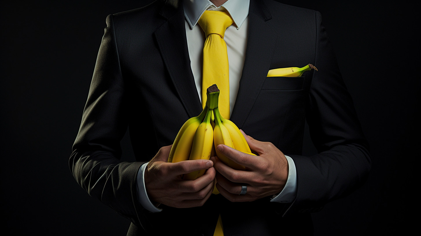 Banana in a suit
