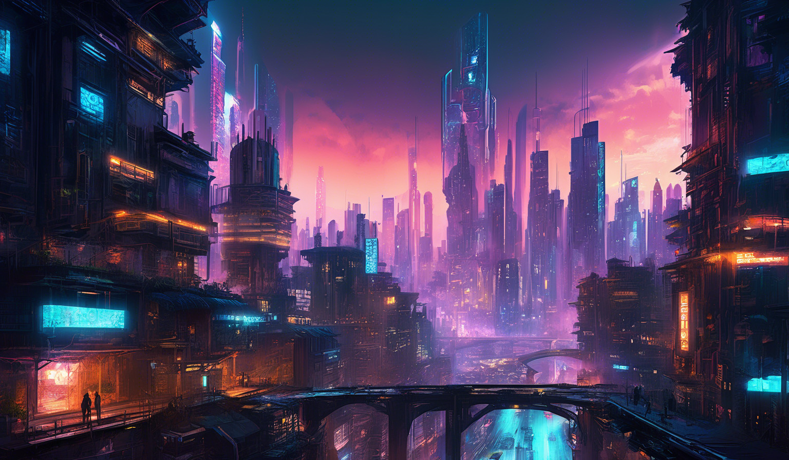 Cyberpunk city