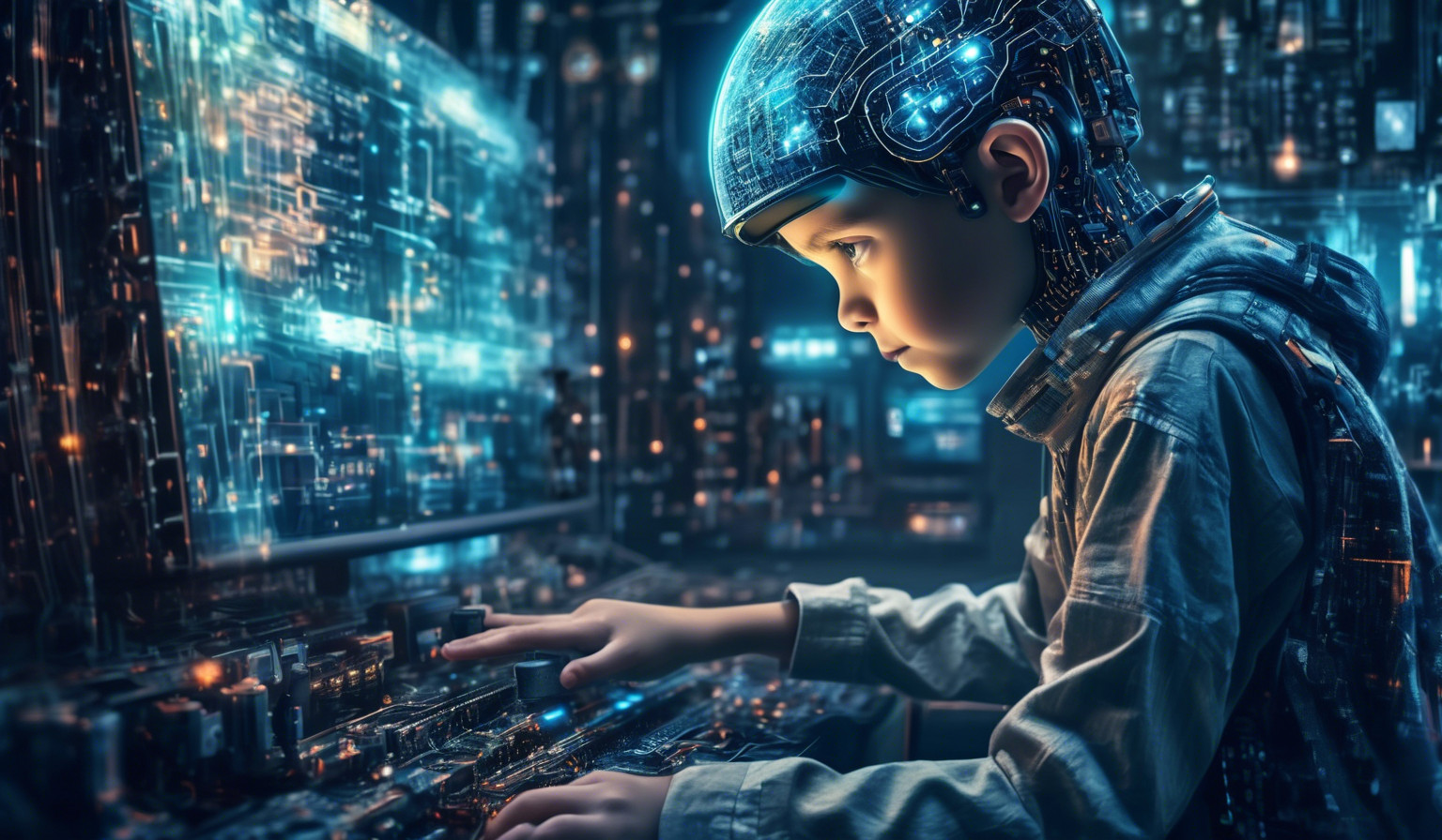 artificial intelligence system controller operate by boy