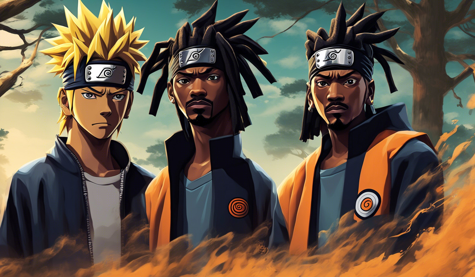 Naruto and snoopdogg