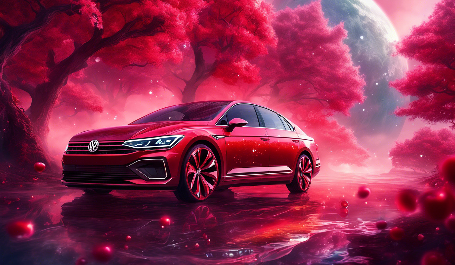 Volkswagen Virtus Cherry Red