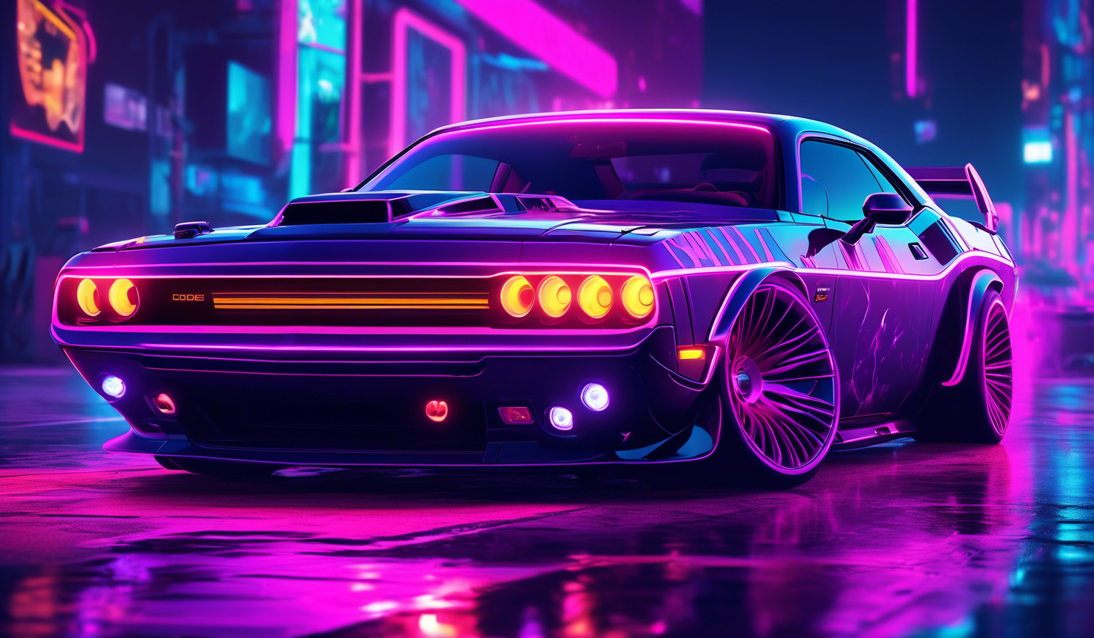 Dodge challenger sports car