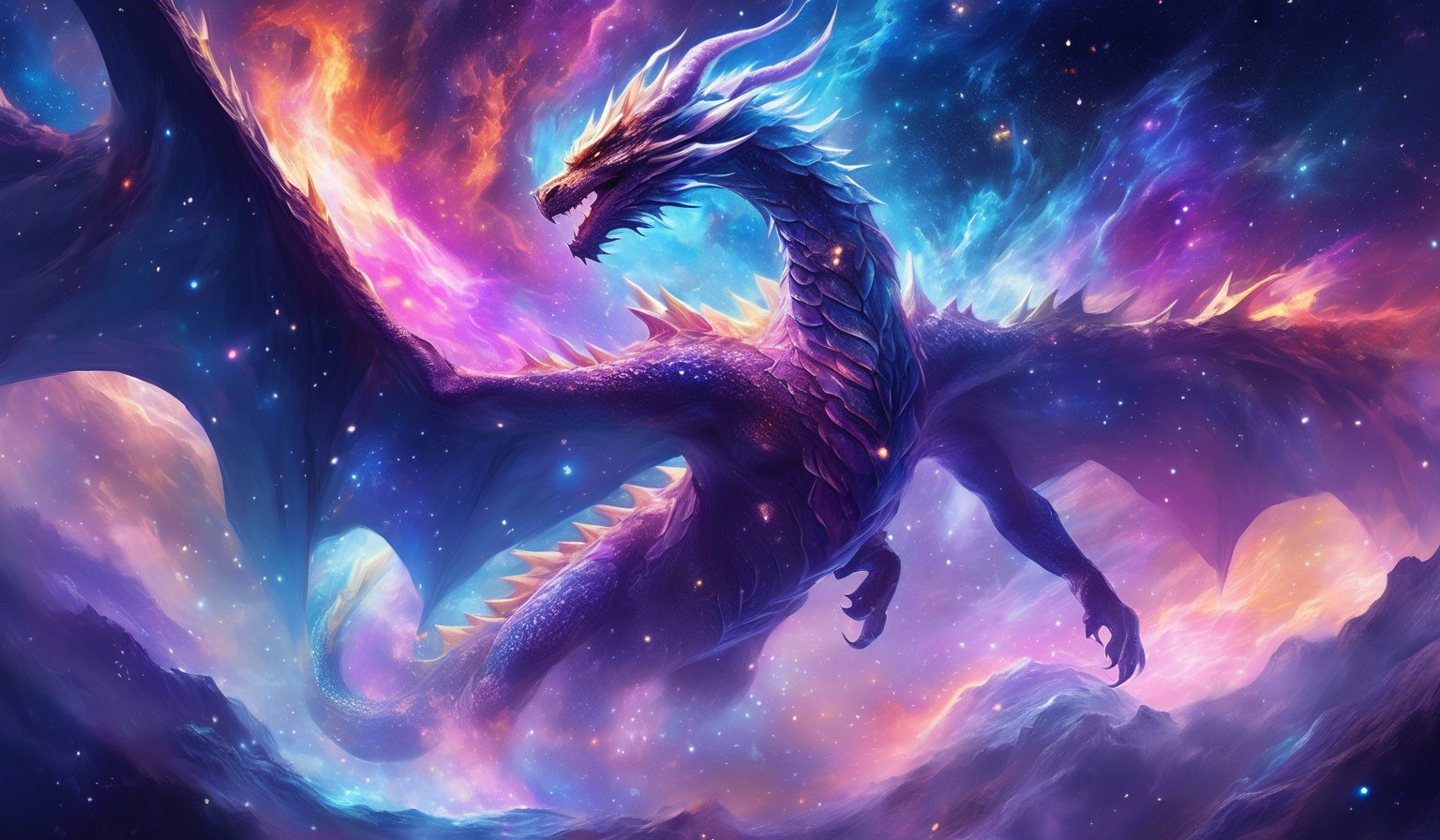 Nebula dragon space