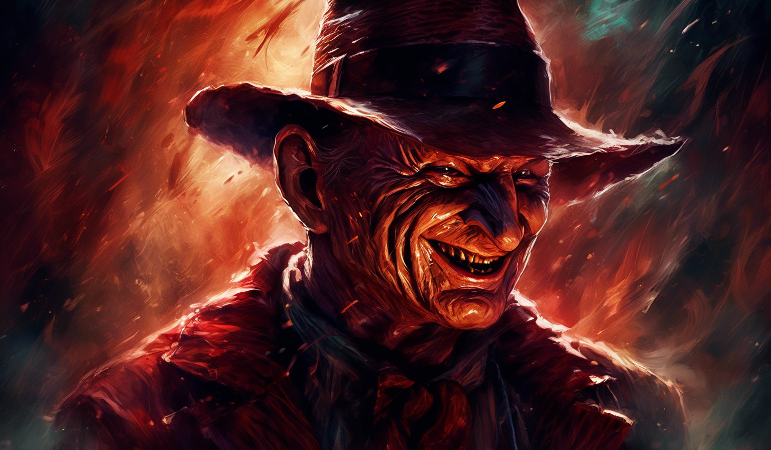 Freddy Krueger with a menacing smile