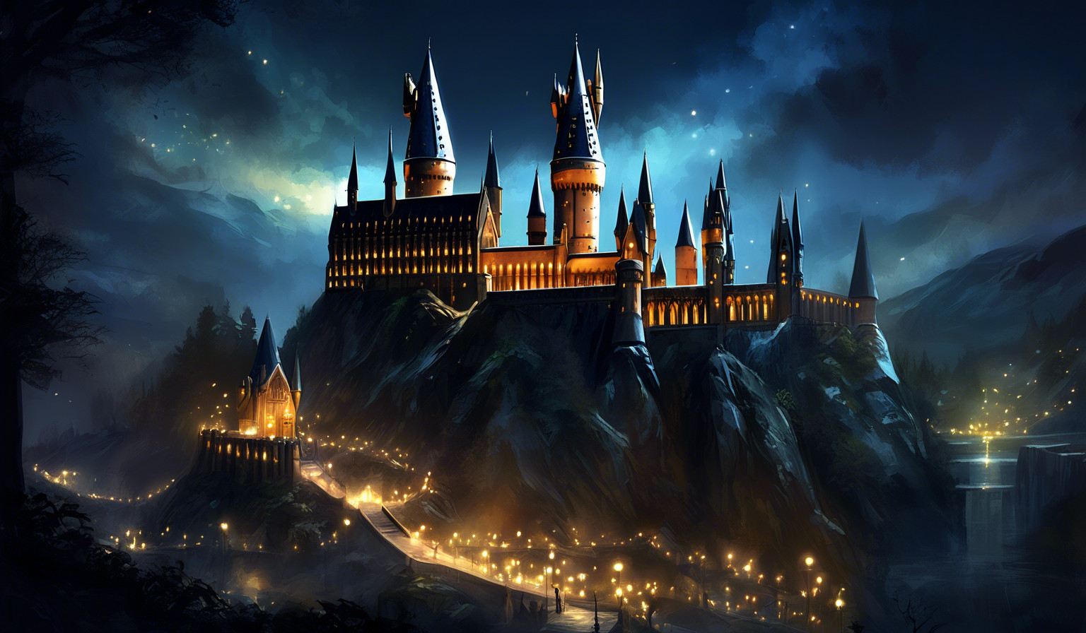 Hogwarts lights