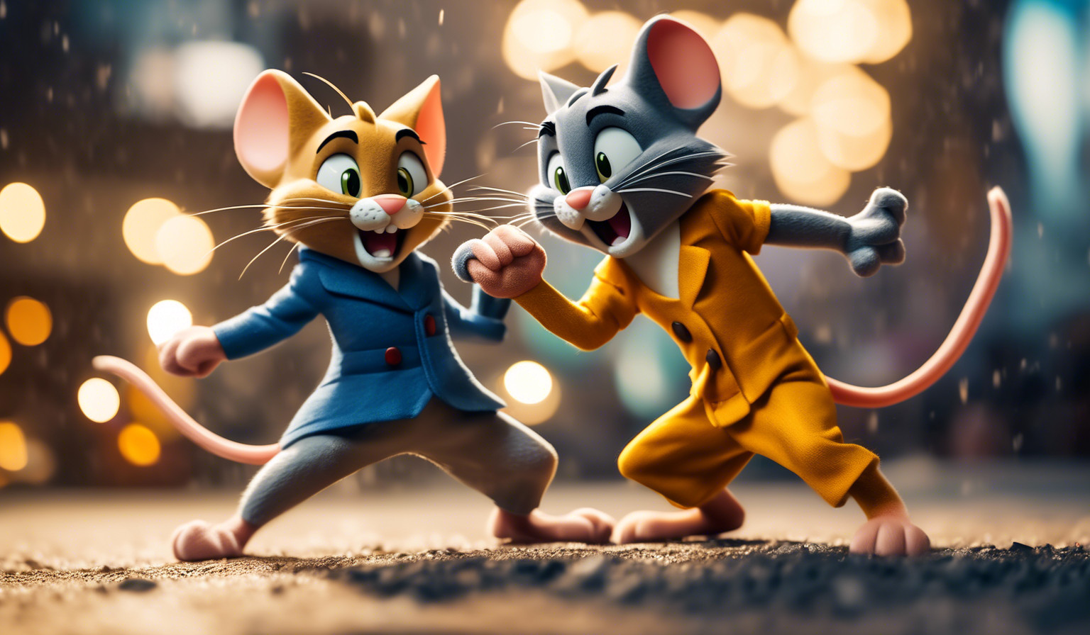 Tom and jerry fighting