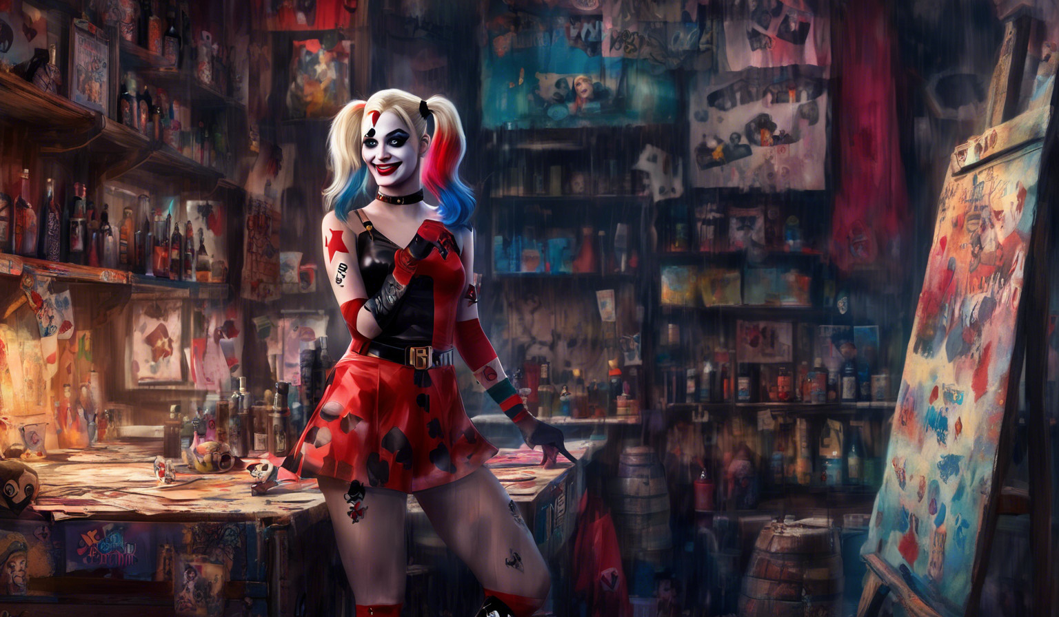  harley Quinn in lingire