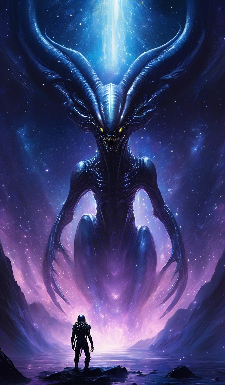 Alien Overlord from Another Dimension - AI Wallpapers