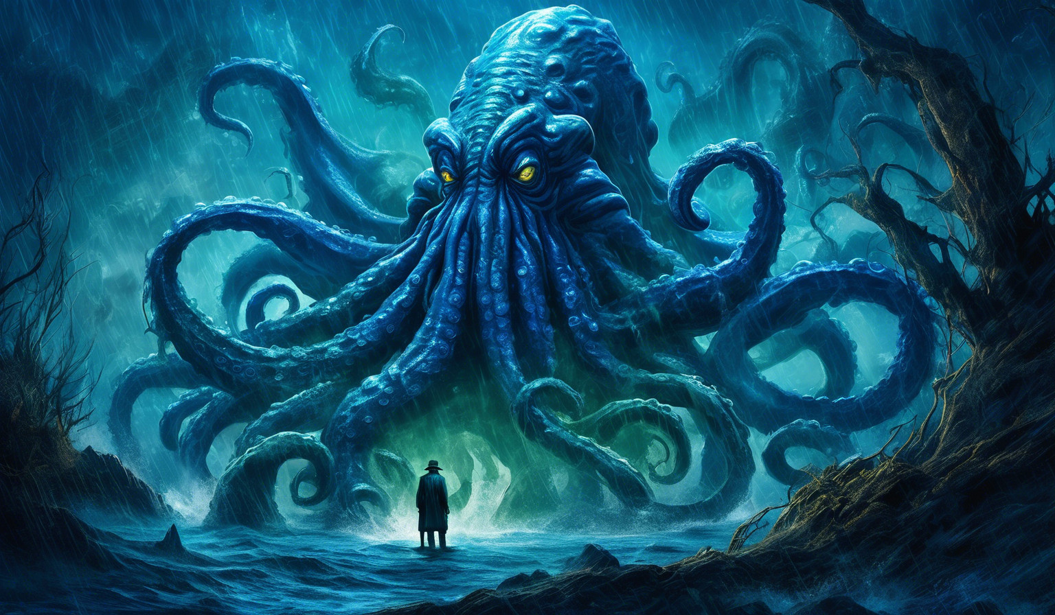 HP Lovecraft Cthulu Blue