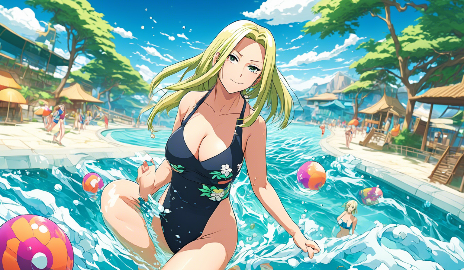 Tsunade in a bathing suit  