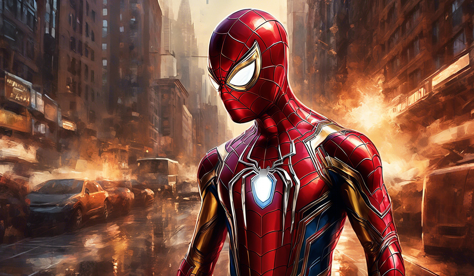 spider man in iron man suit 