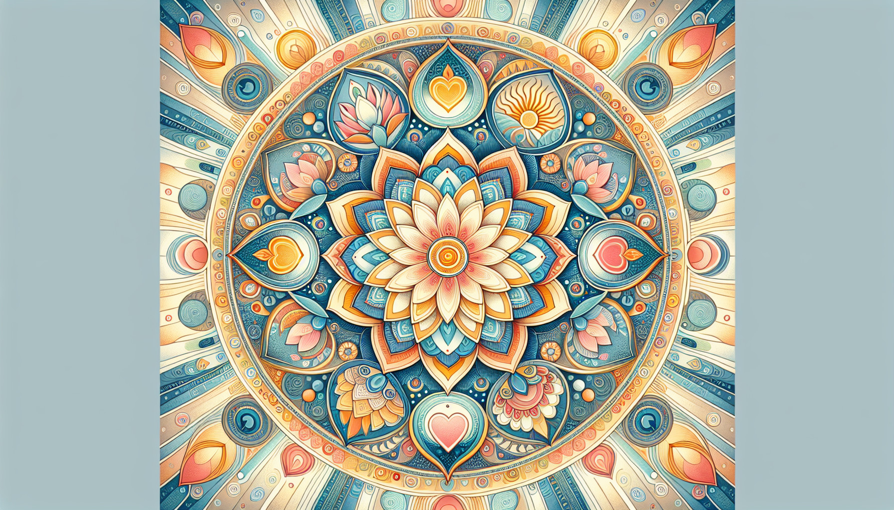 Create mandala that will heal my pain after the loss of my partner and that will motivate me toward new beginnigs - both toward new love and love for myself 