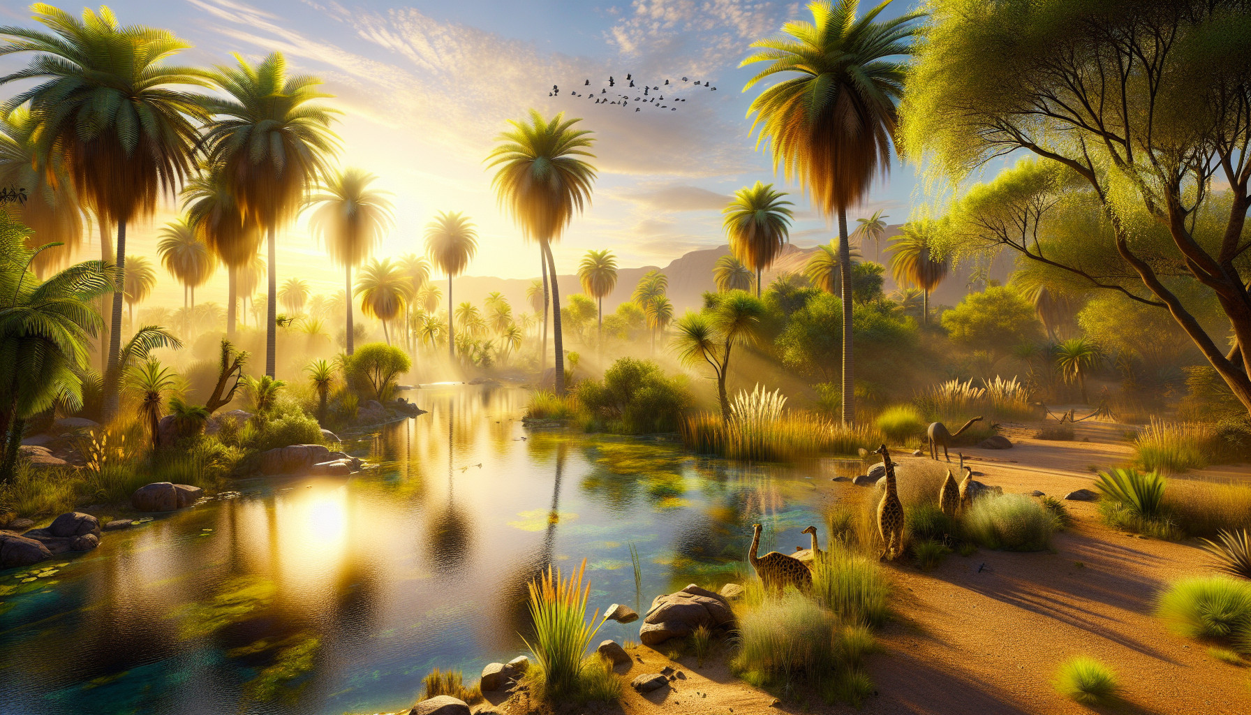 African oasis