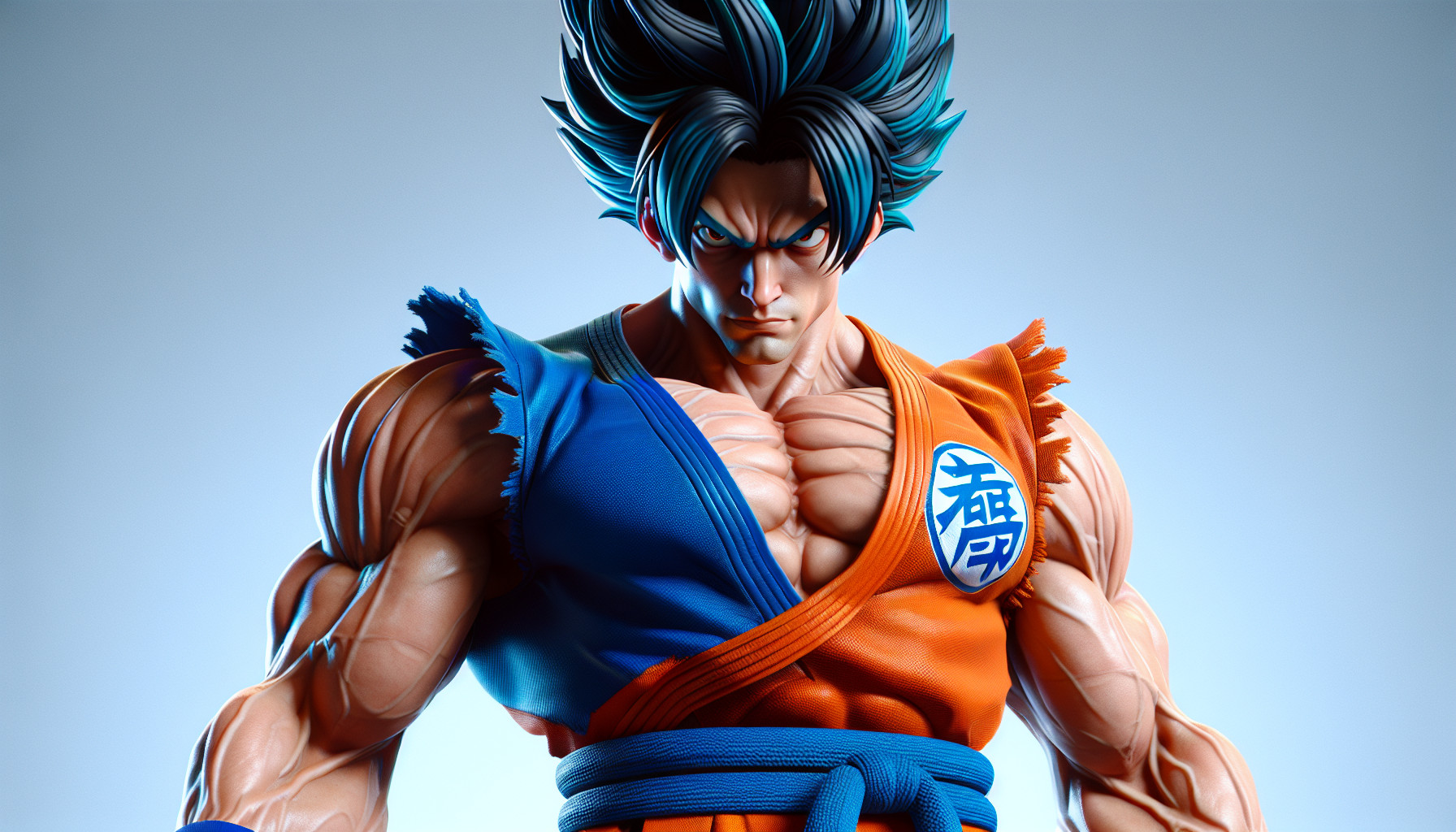 goku with blue hair