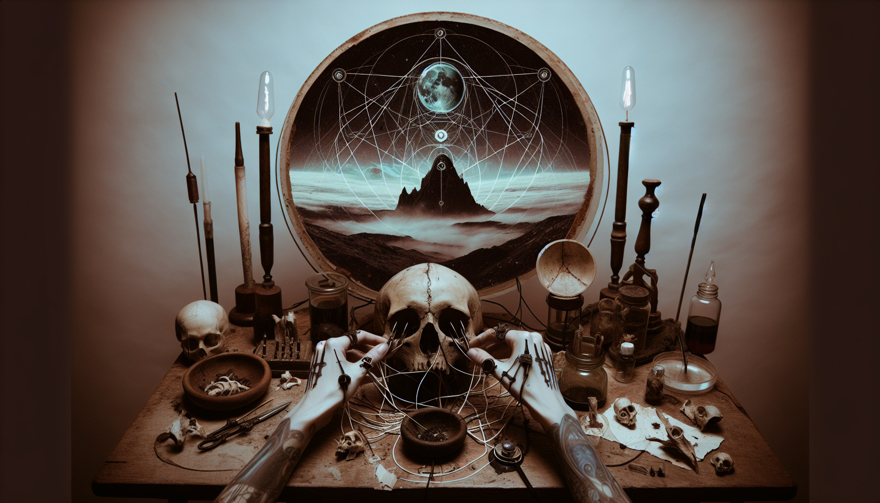 genera una imagen combinando la estética dreamcore oscura y un poco de wierdcore, que la imagen se sienta nostálgica, inquietantemente estética