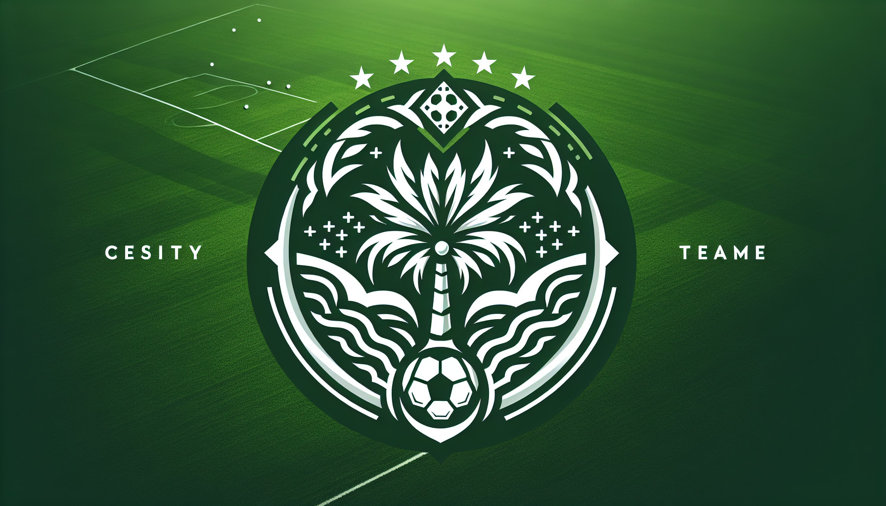Draw logo Real Betis On White and Green Background