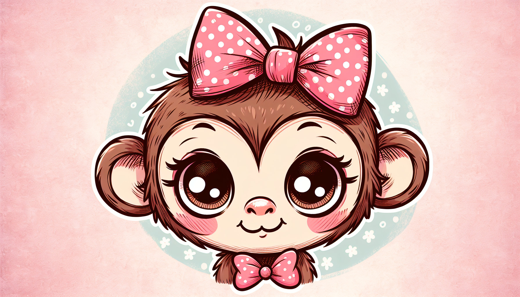 baPE  MONKY BABY MILO WITH A PINK BOW