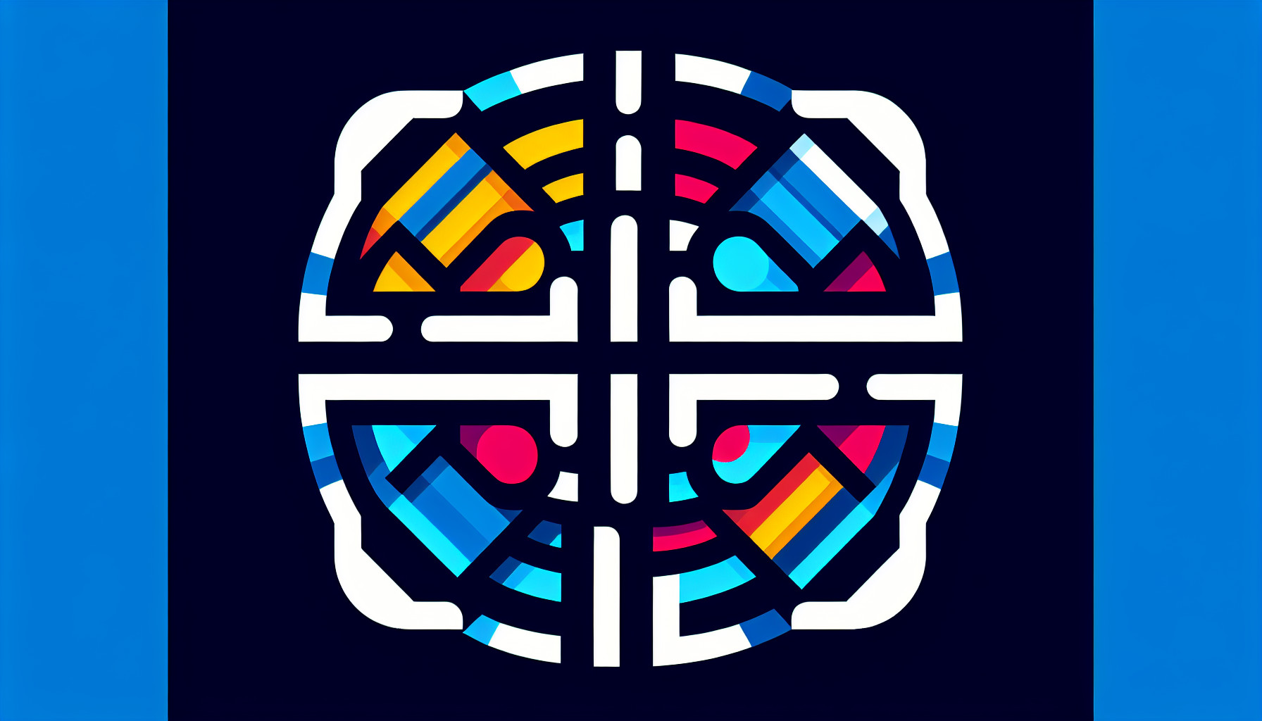 Create the Iconic Windows 10 Logo but with a touch of Technological or Modern Look