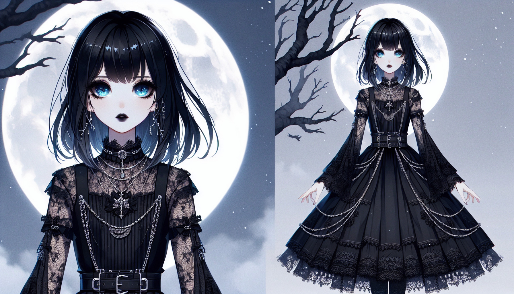  anime goth girl