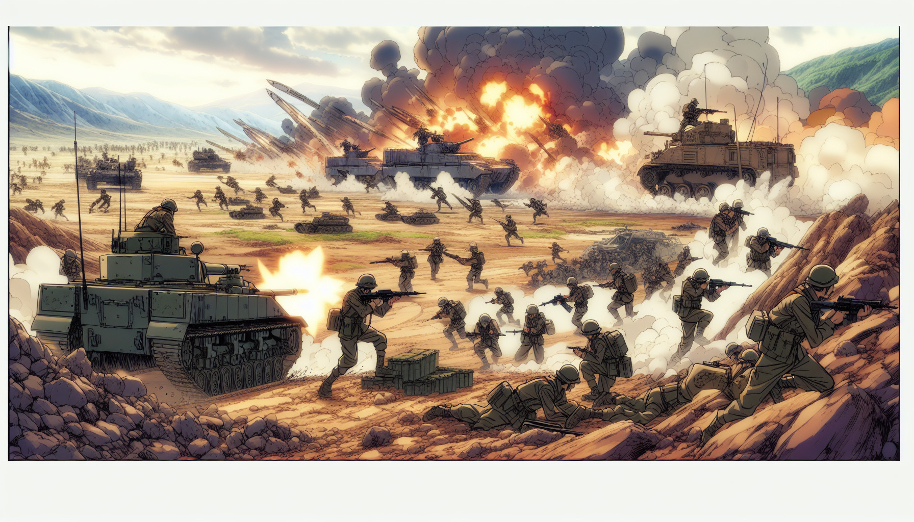 sobre un entorno militar en combate