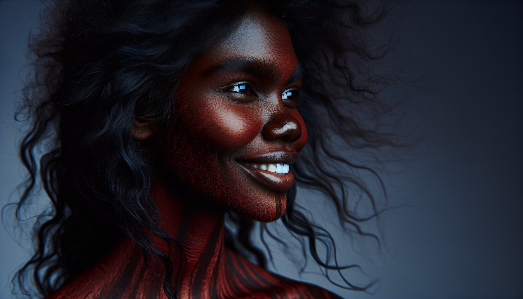 Beautiful red woman