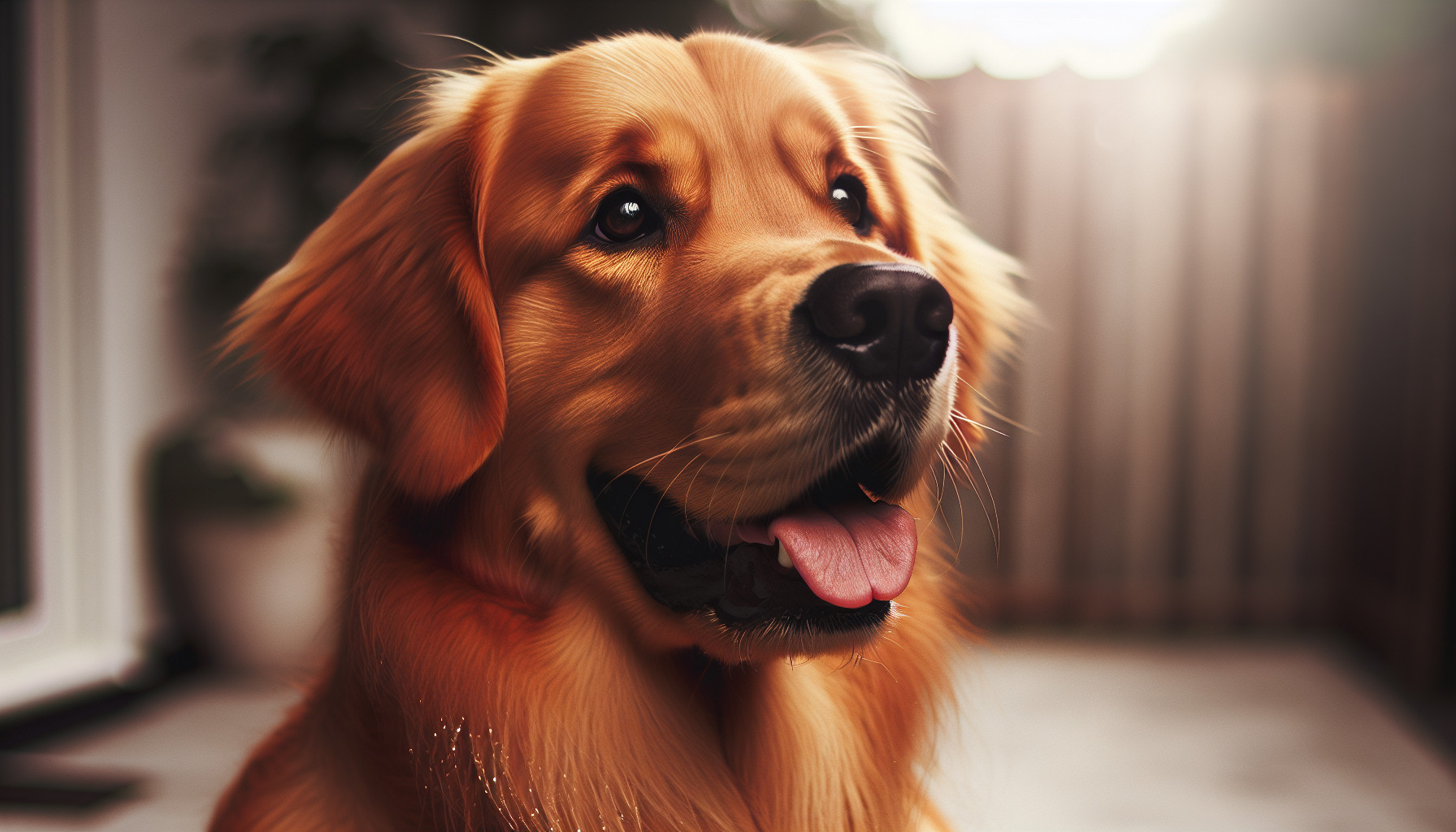 Orange Golden retriever