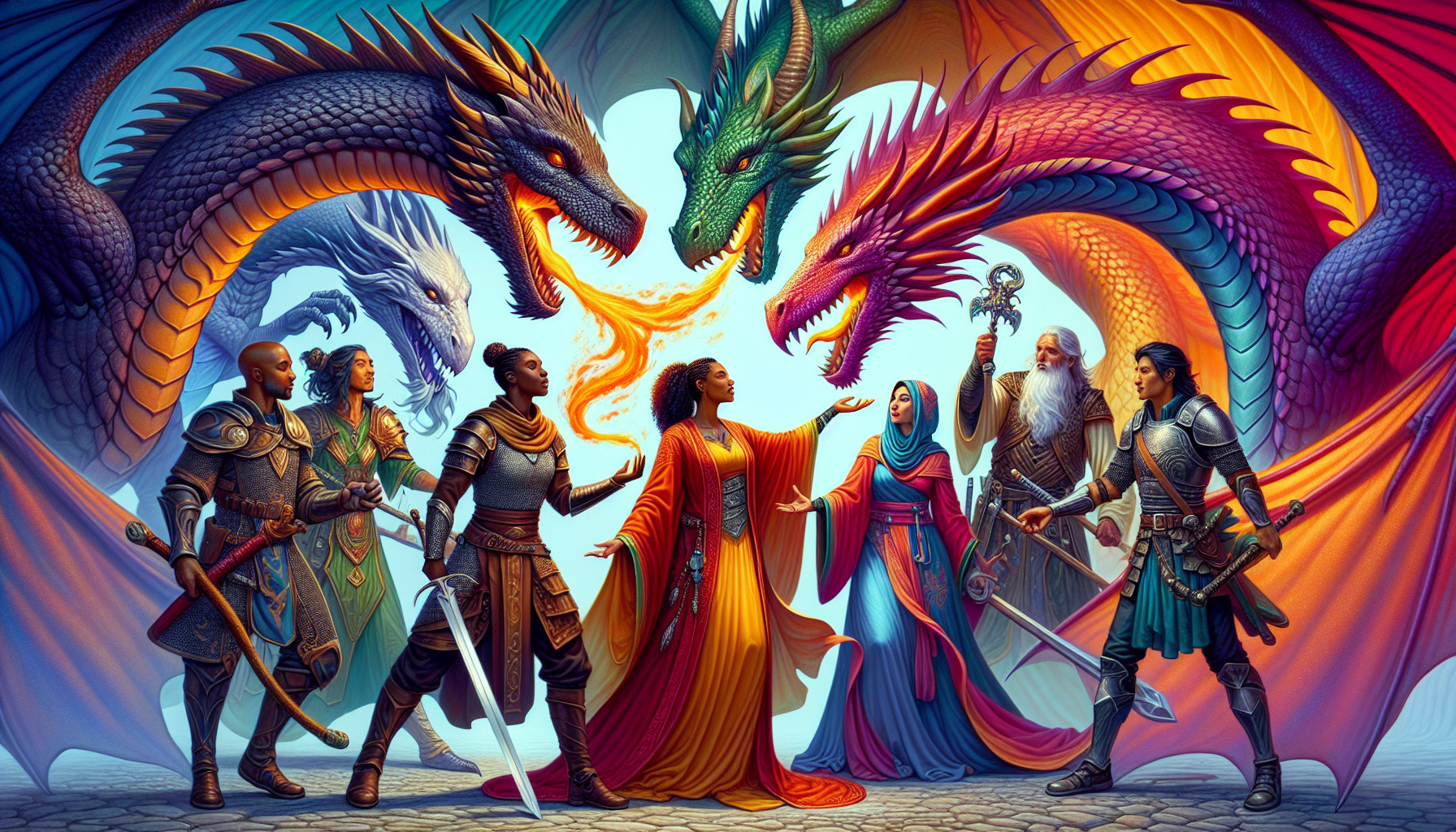 dragons with humans