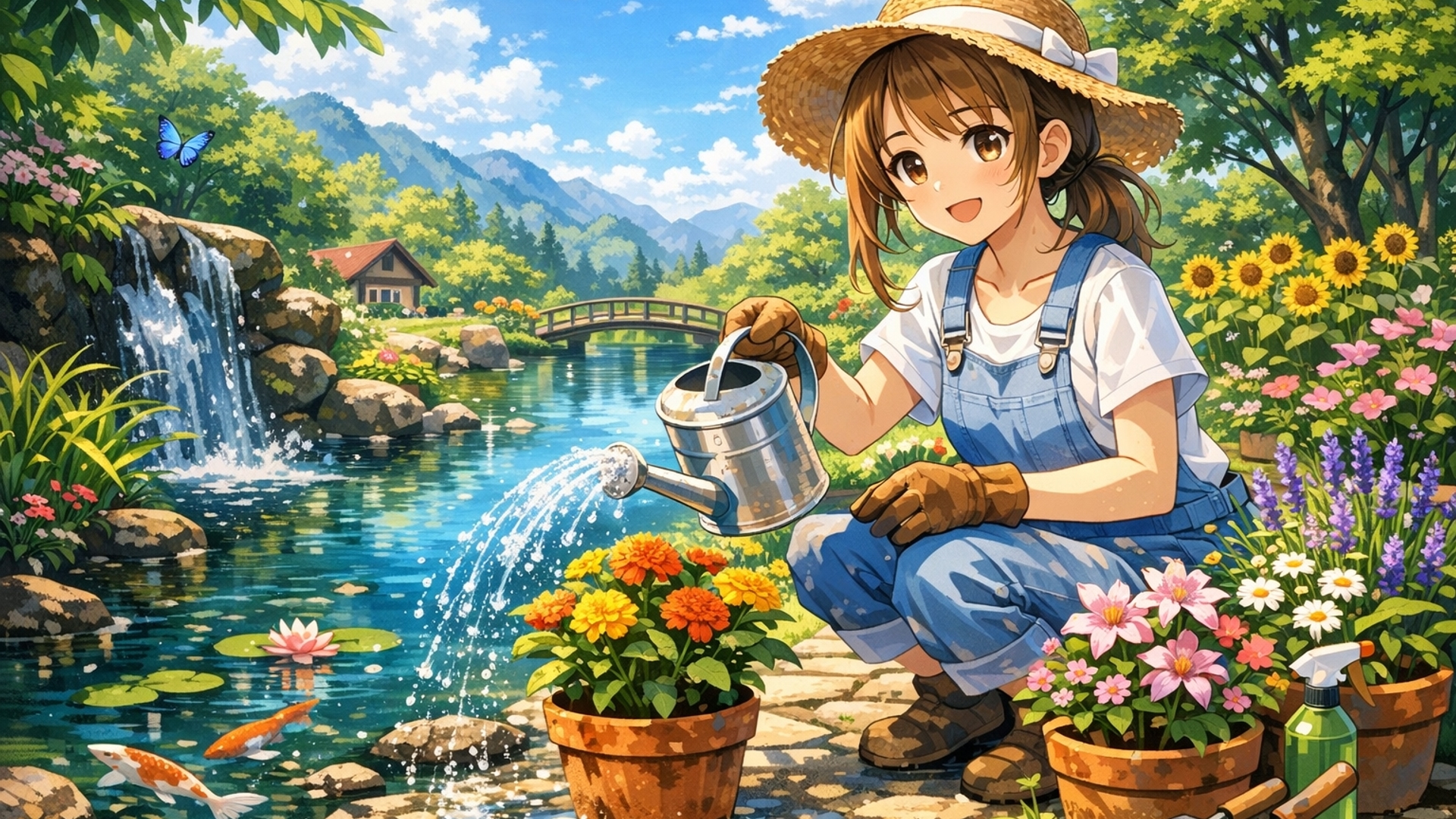 Plant and water