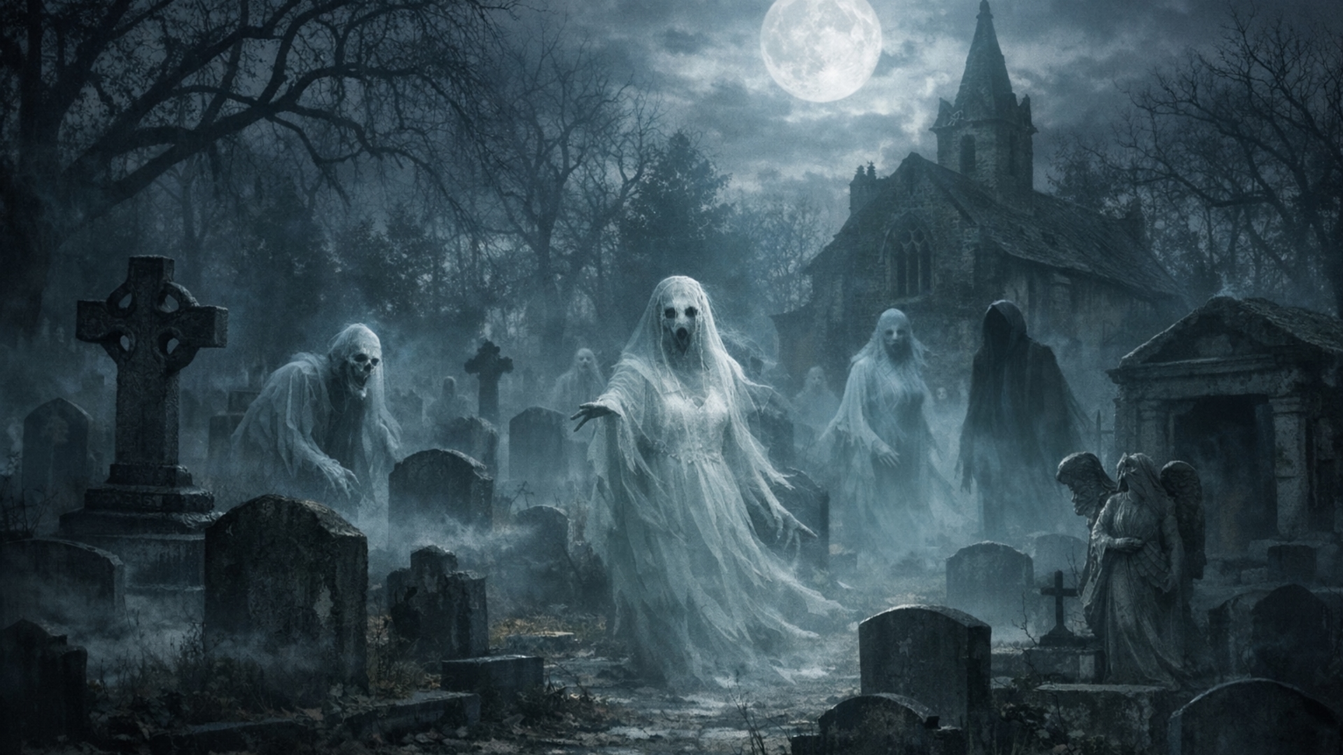ghosts paranormal haunted graveyard