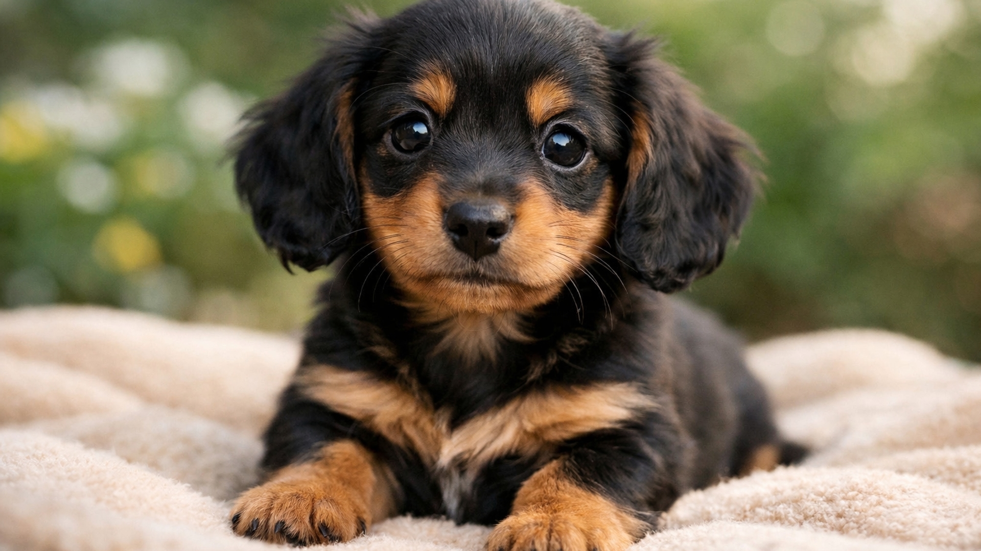 Cachorro daschund filhote fofo