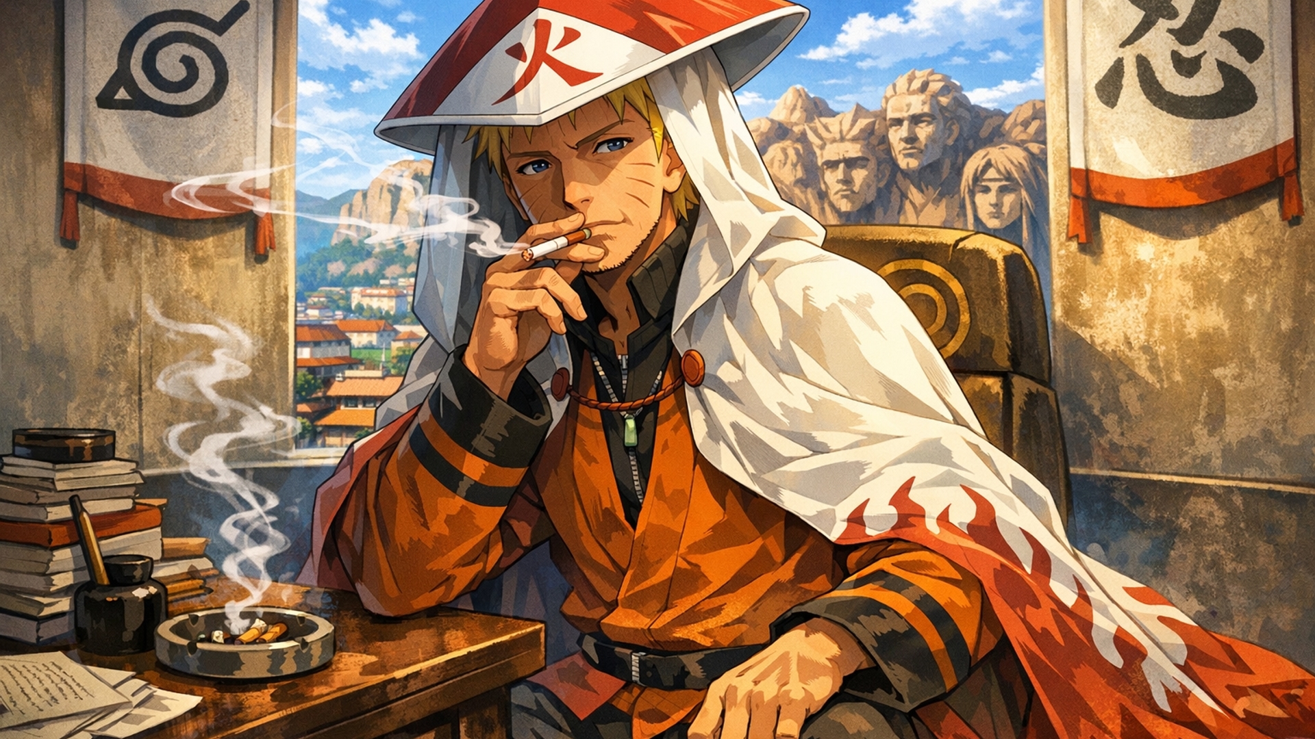 smoking hokage (high kage)