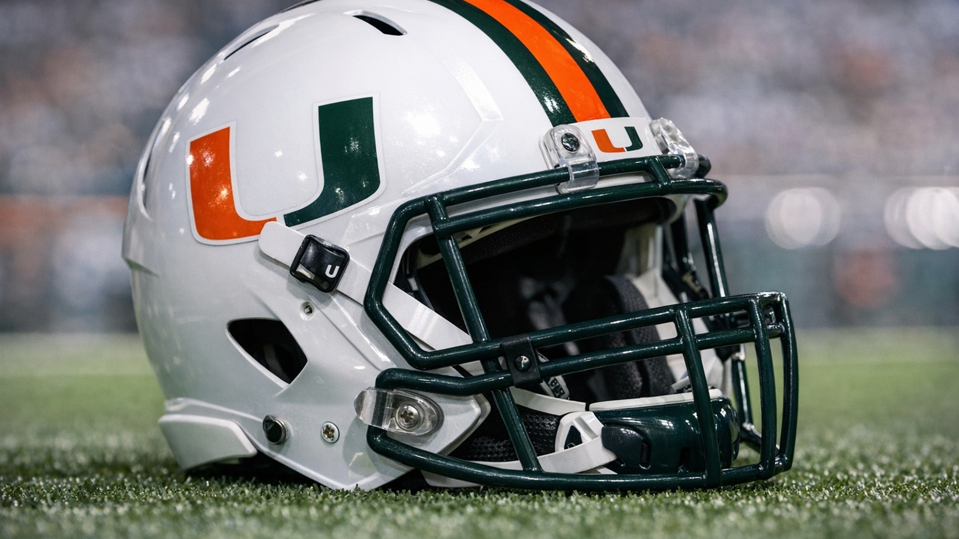 Miami hurricanes football helmet