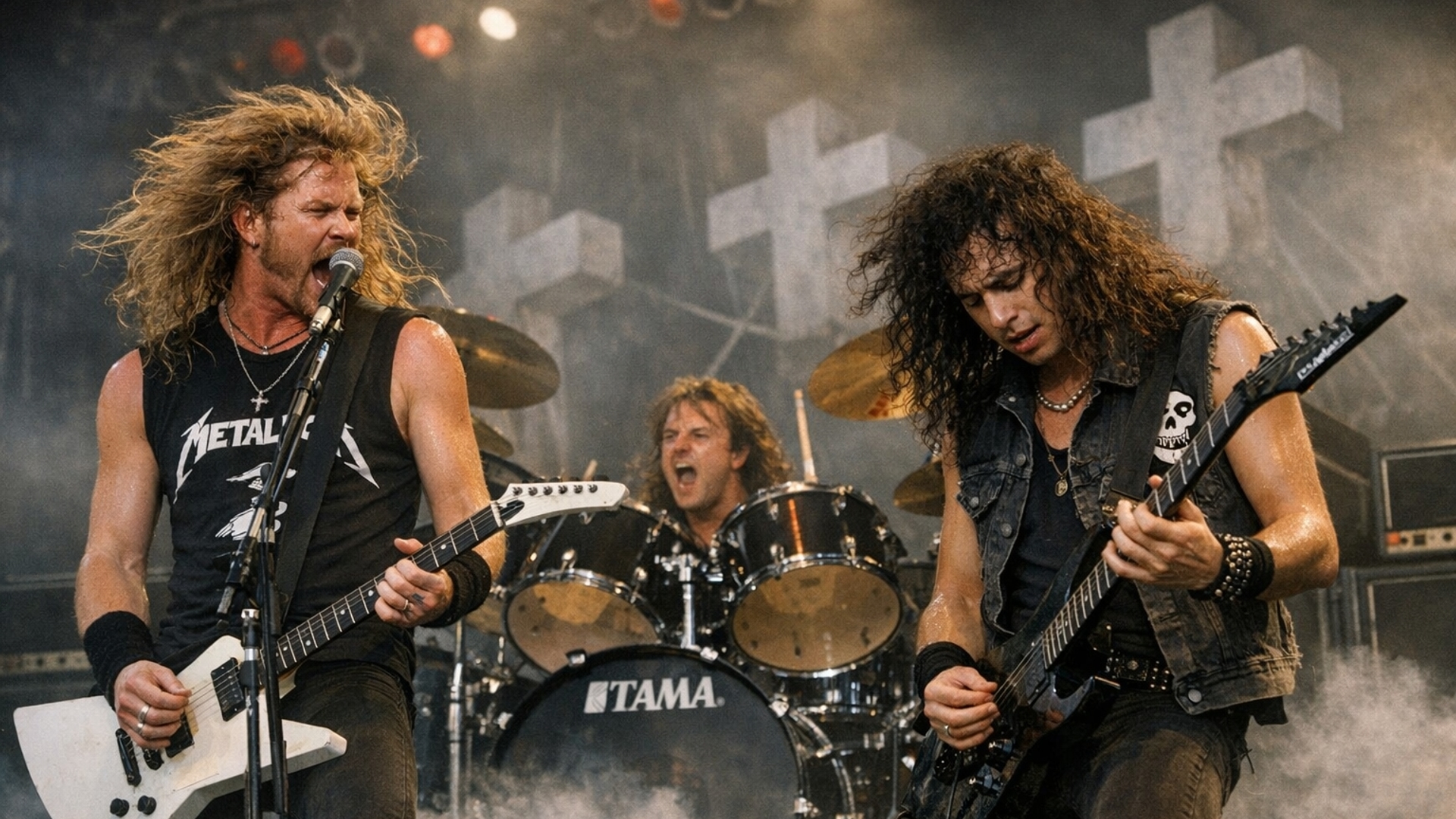 Metallica playing master of puppets in 1989
