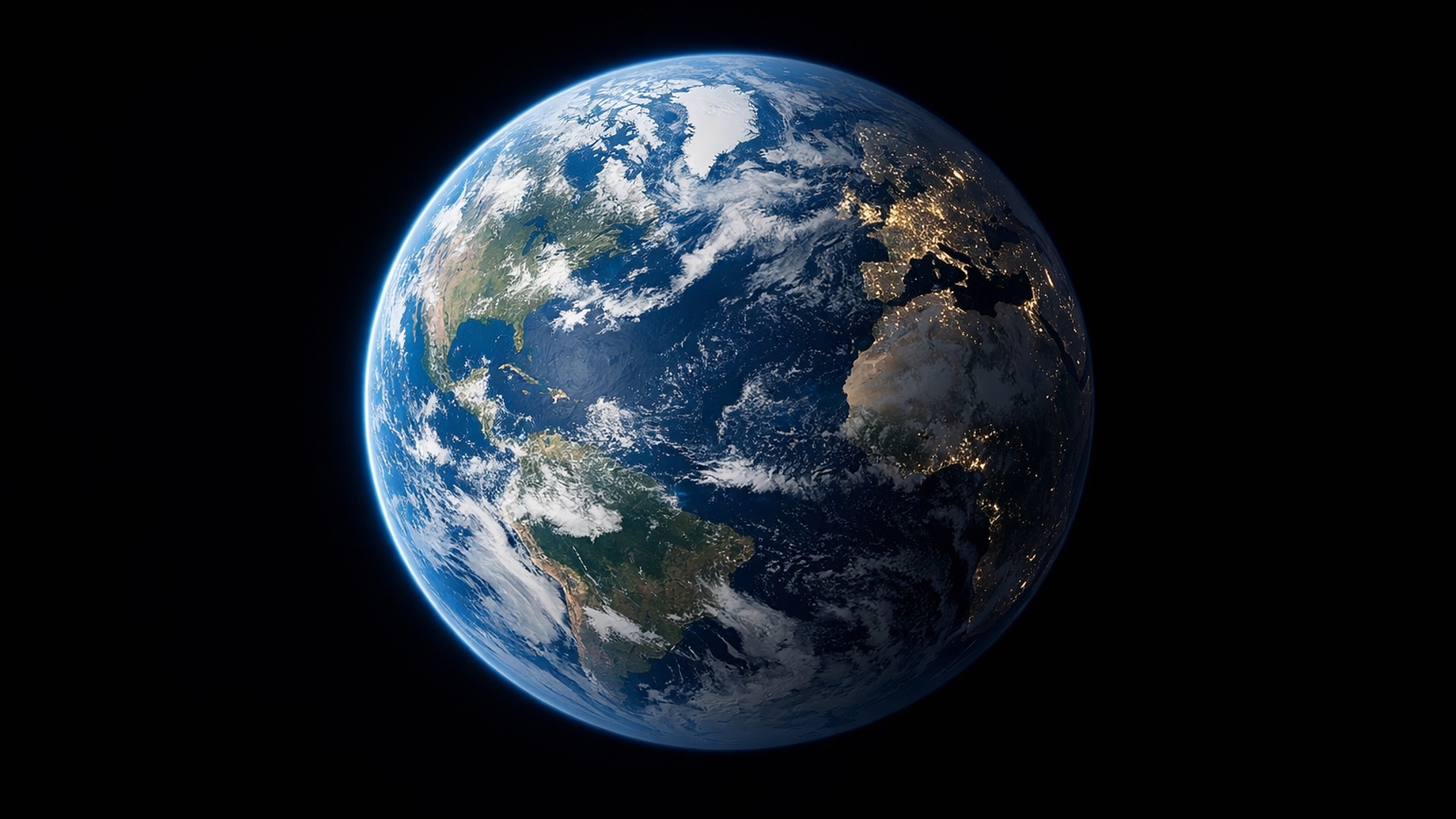 Distant Earth Black Background HD