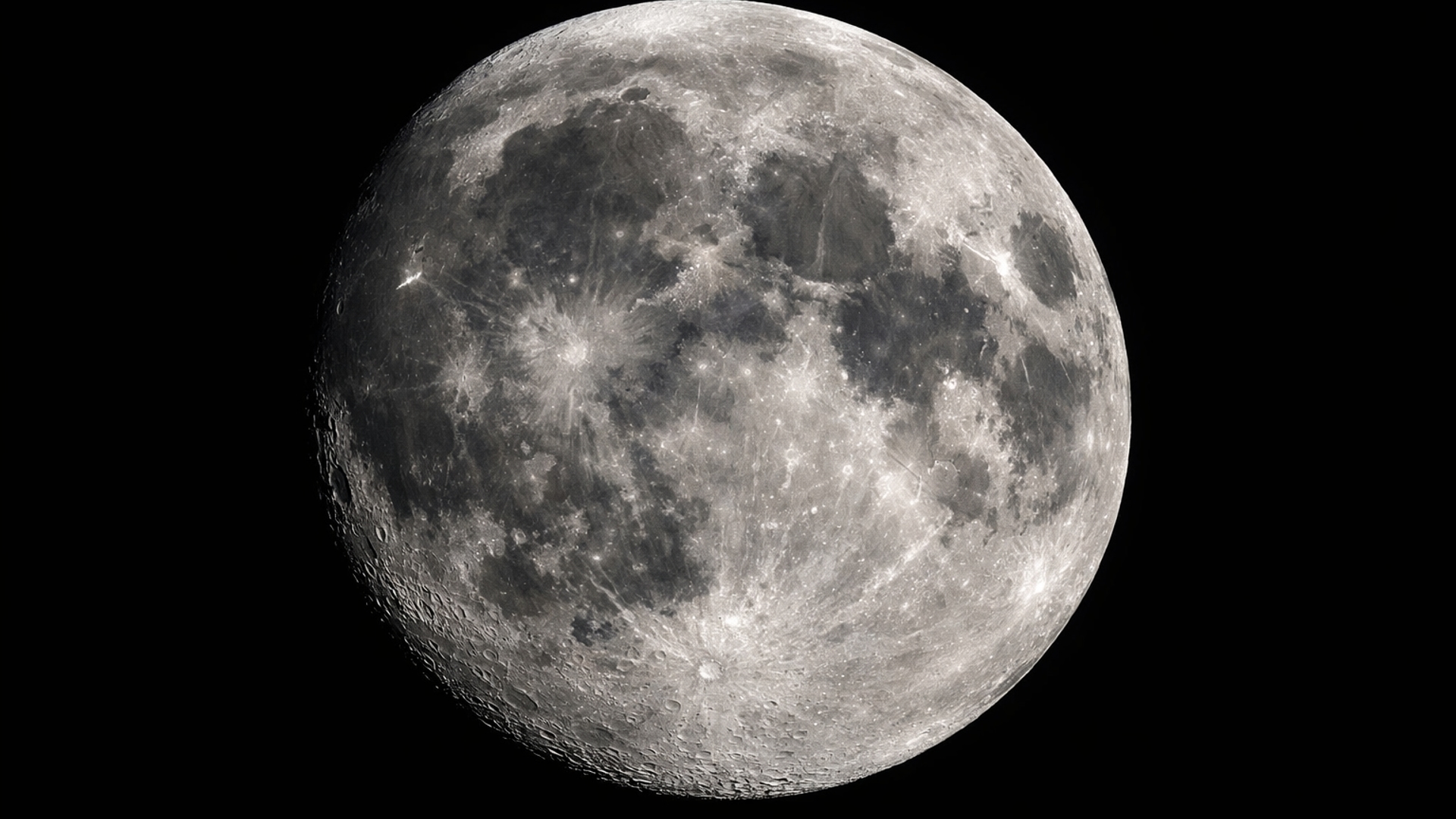 Moon Black Background HD