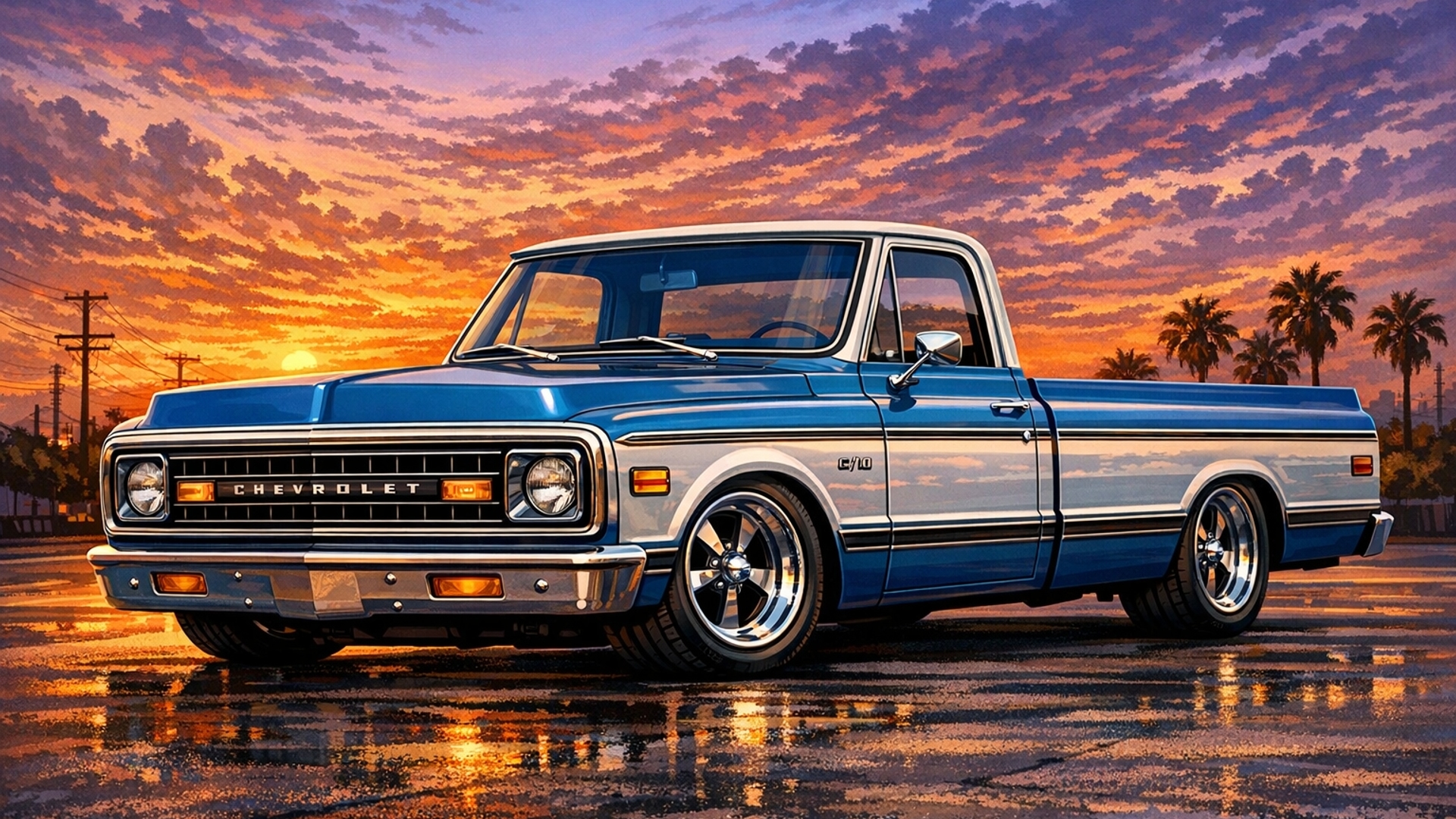 1971 Chevy C10 long bed truck
