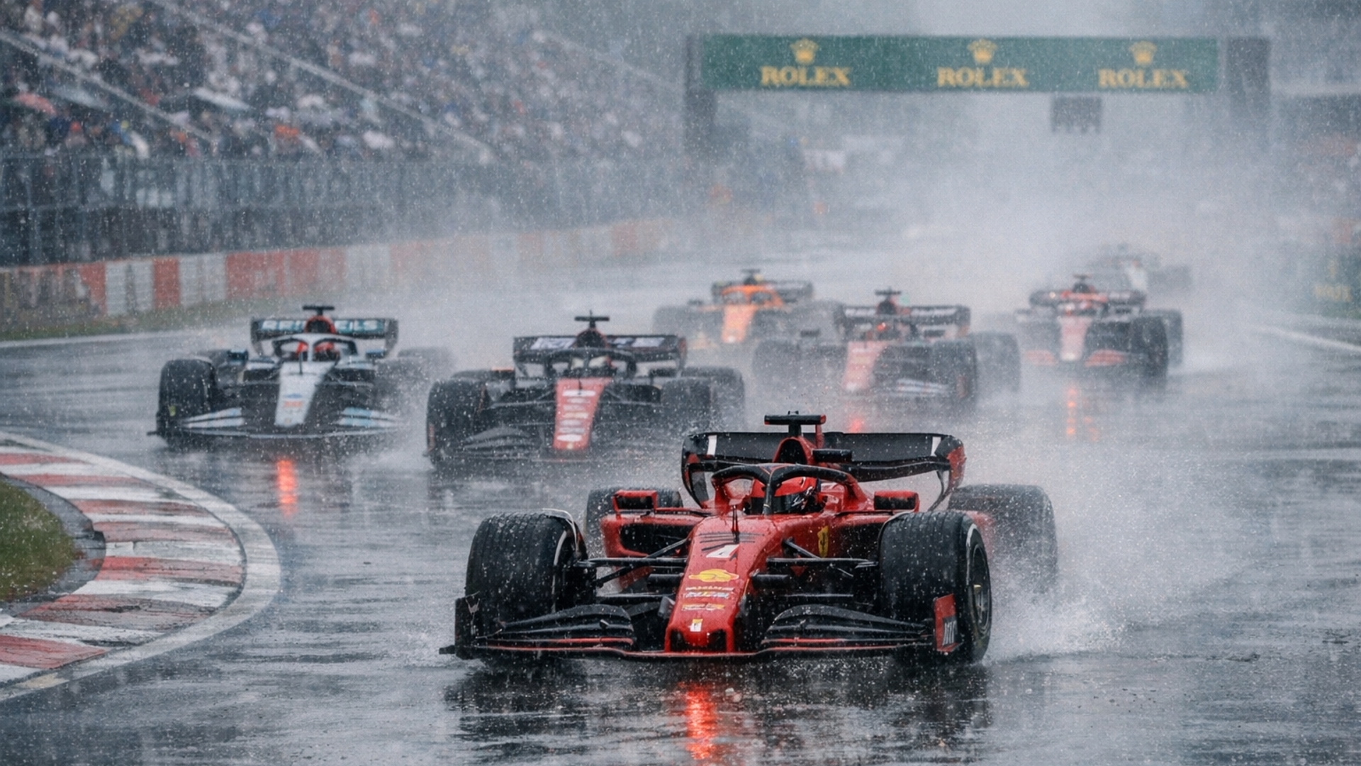 F1 rain race