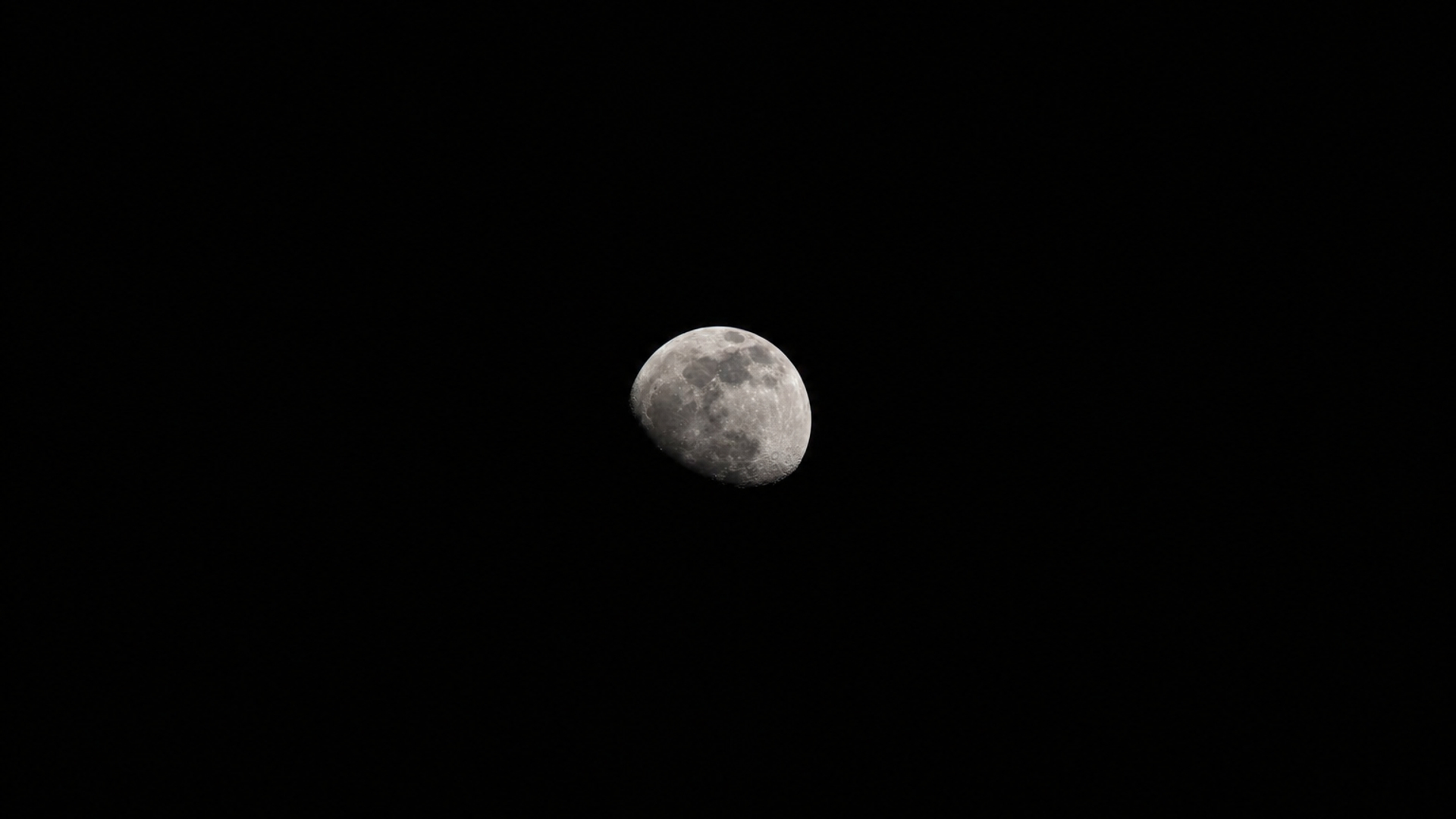 small bright moon black background hd