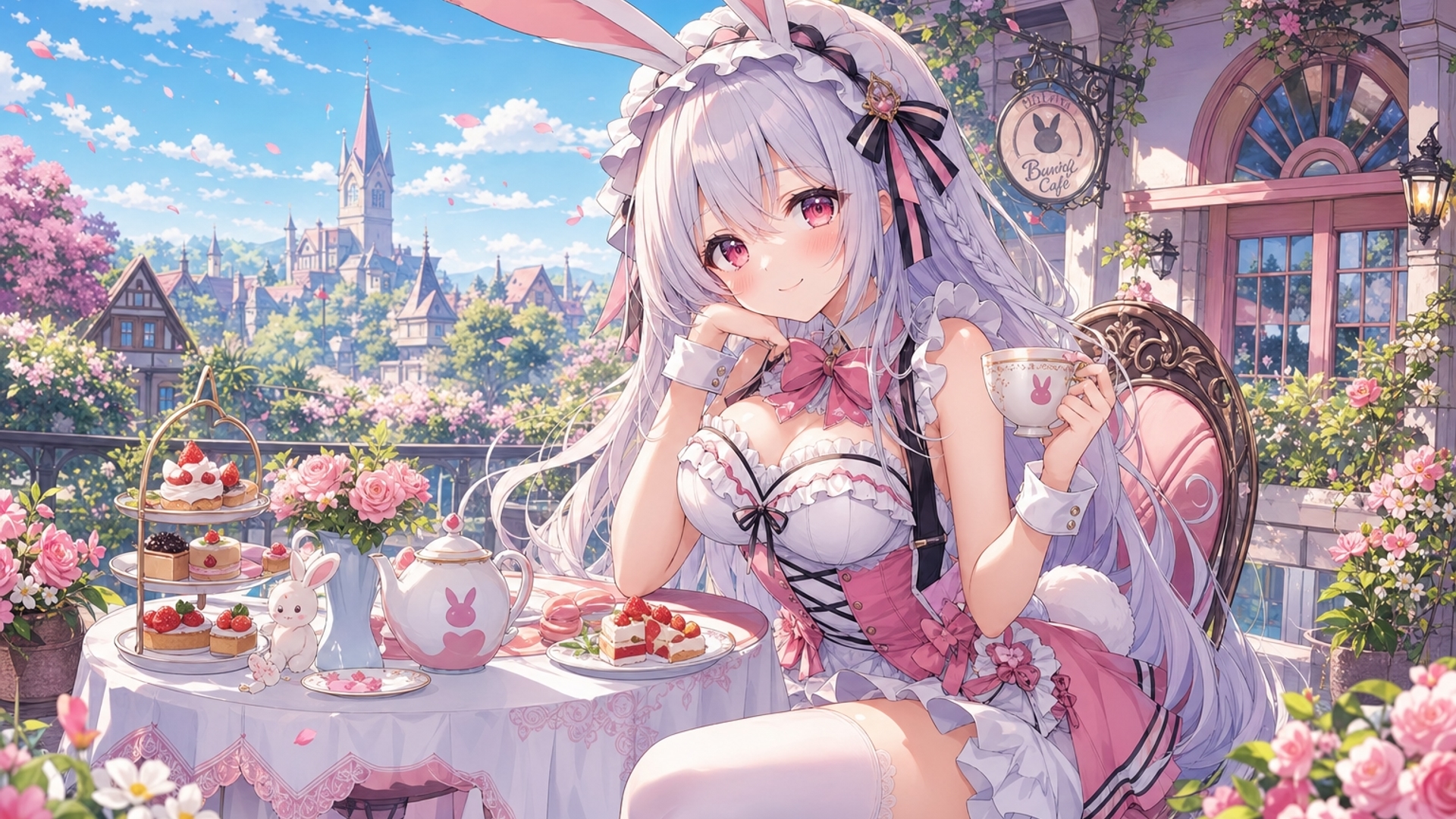 Cute bunny girl