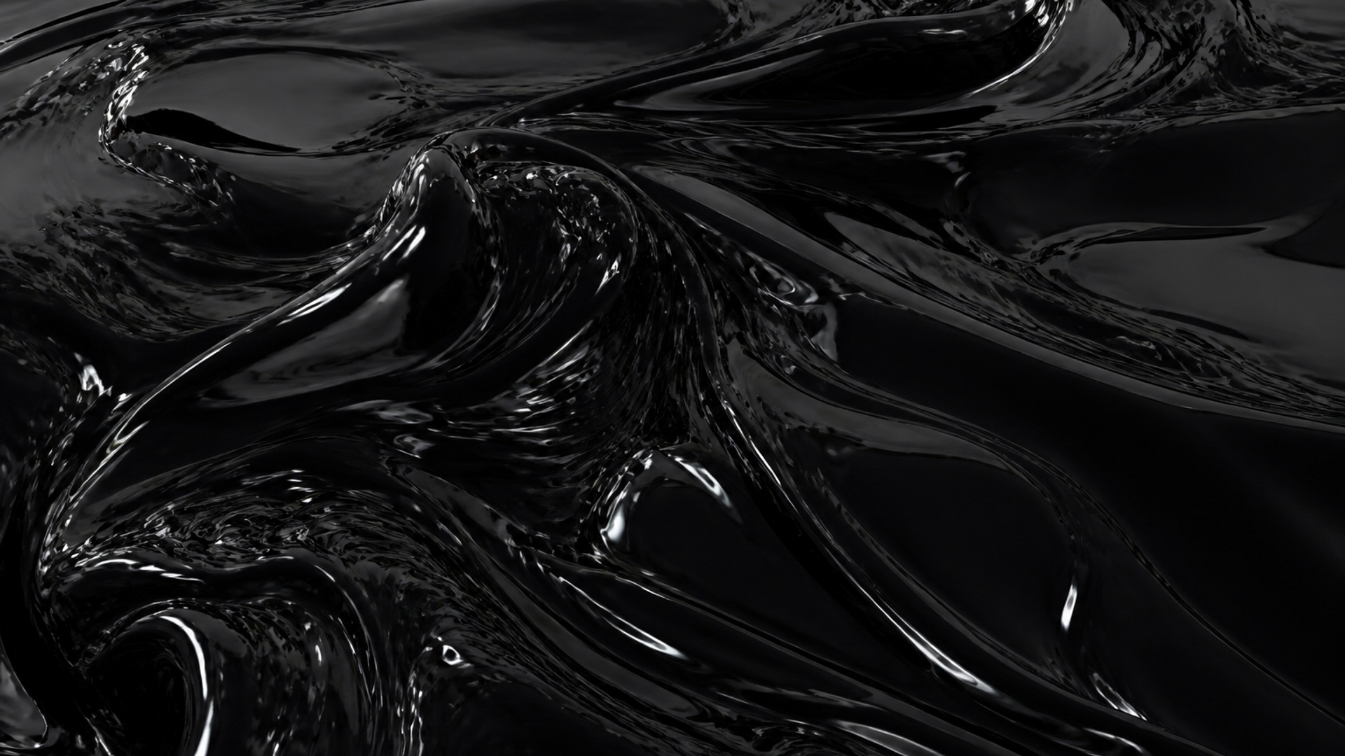 UHD quality Black obsidian liquid fullscreen