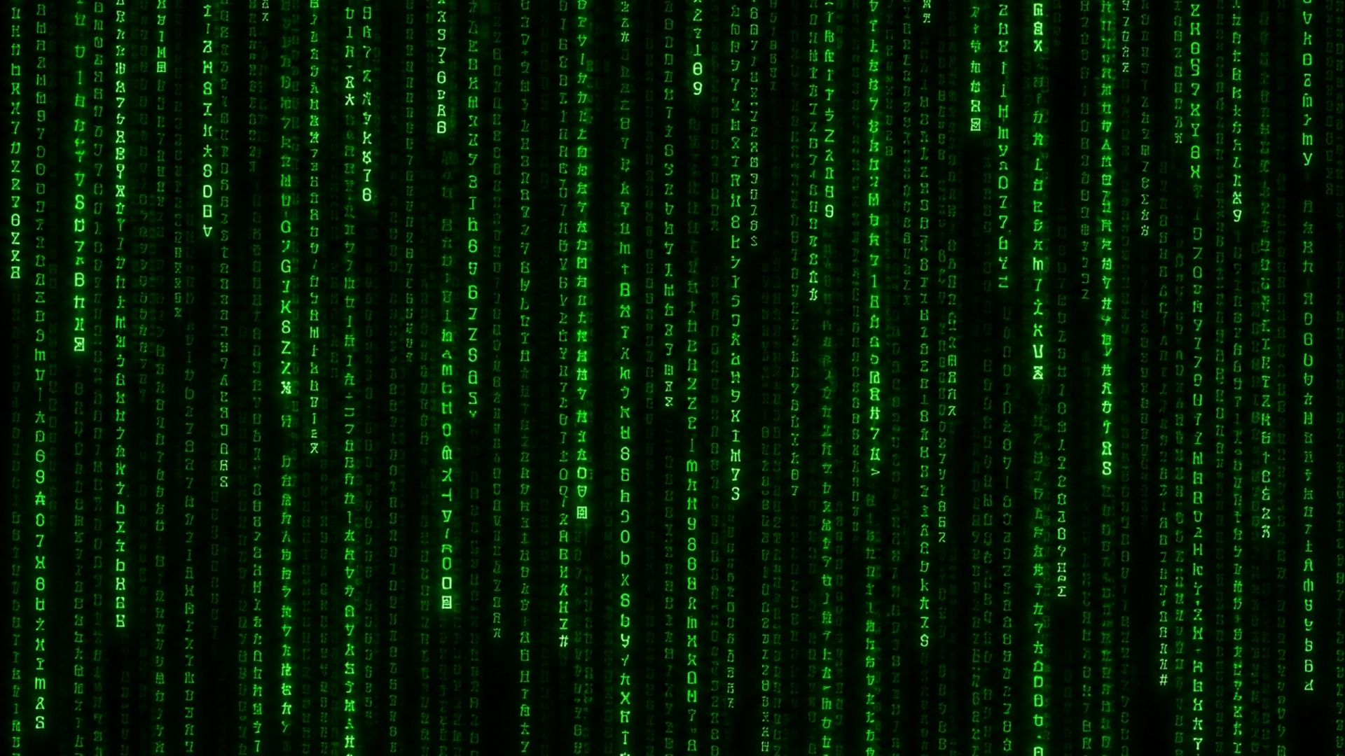 mache mir ein hintergrundbild wo eine grünne Schrift also hacker Schrift die die ganze tzeit bewegt von oben nach unten kommen immer neue Schriften