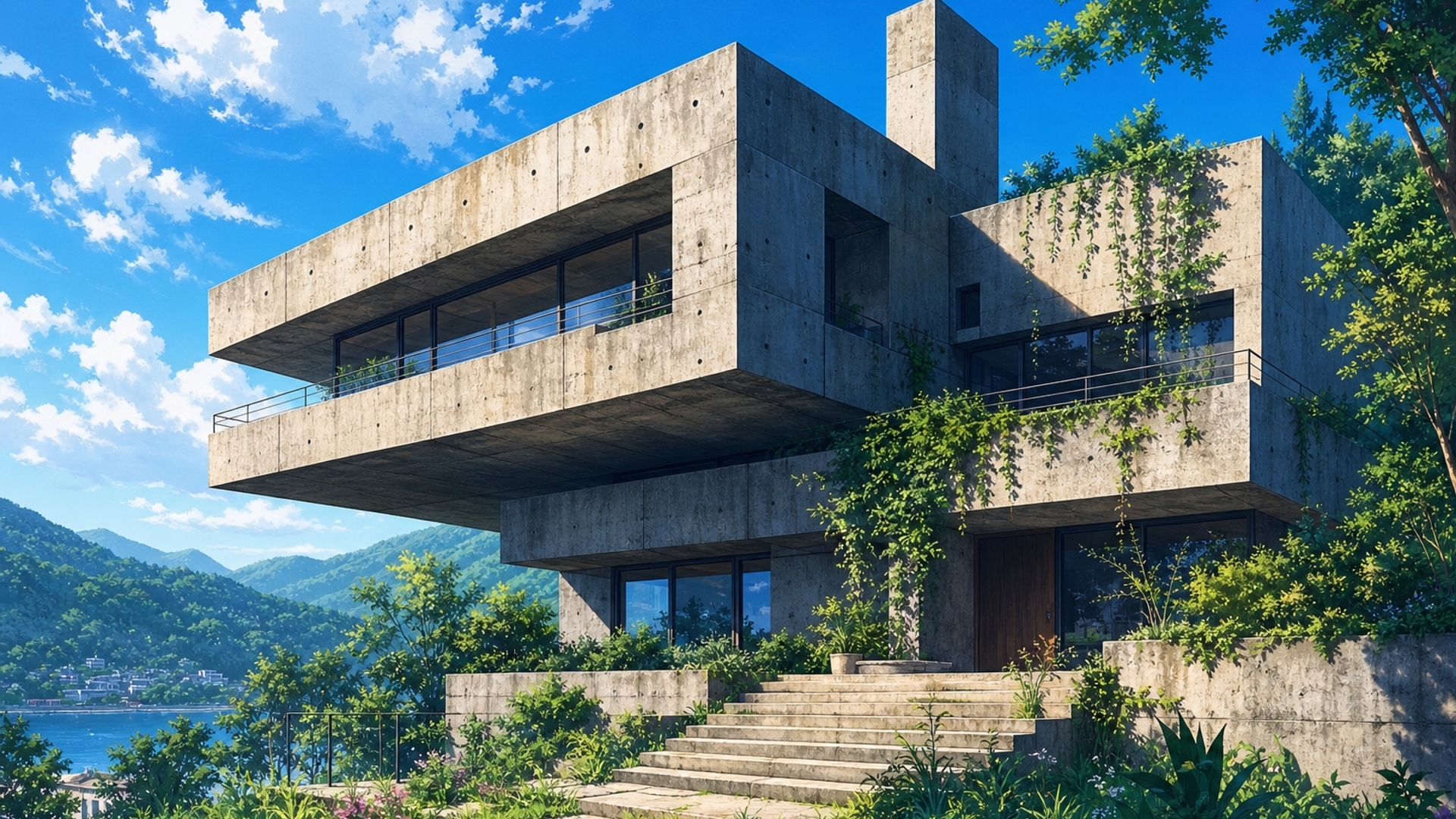 Brutalist house