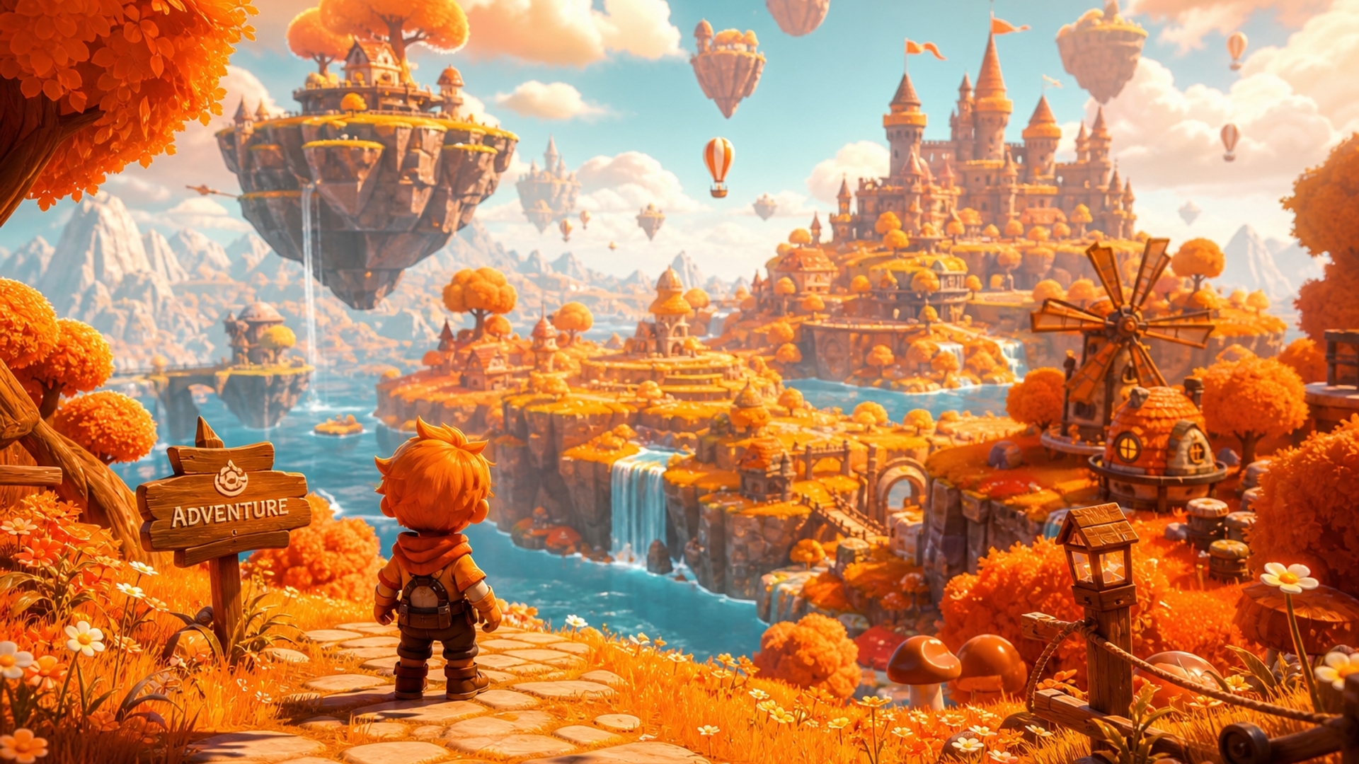 Magical orange gameworld