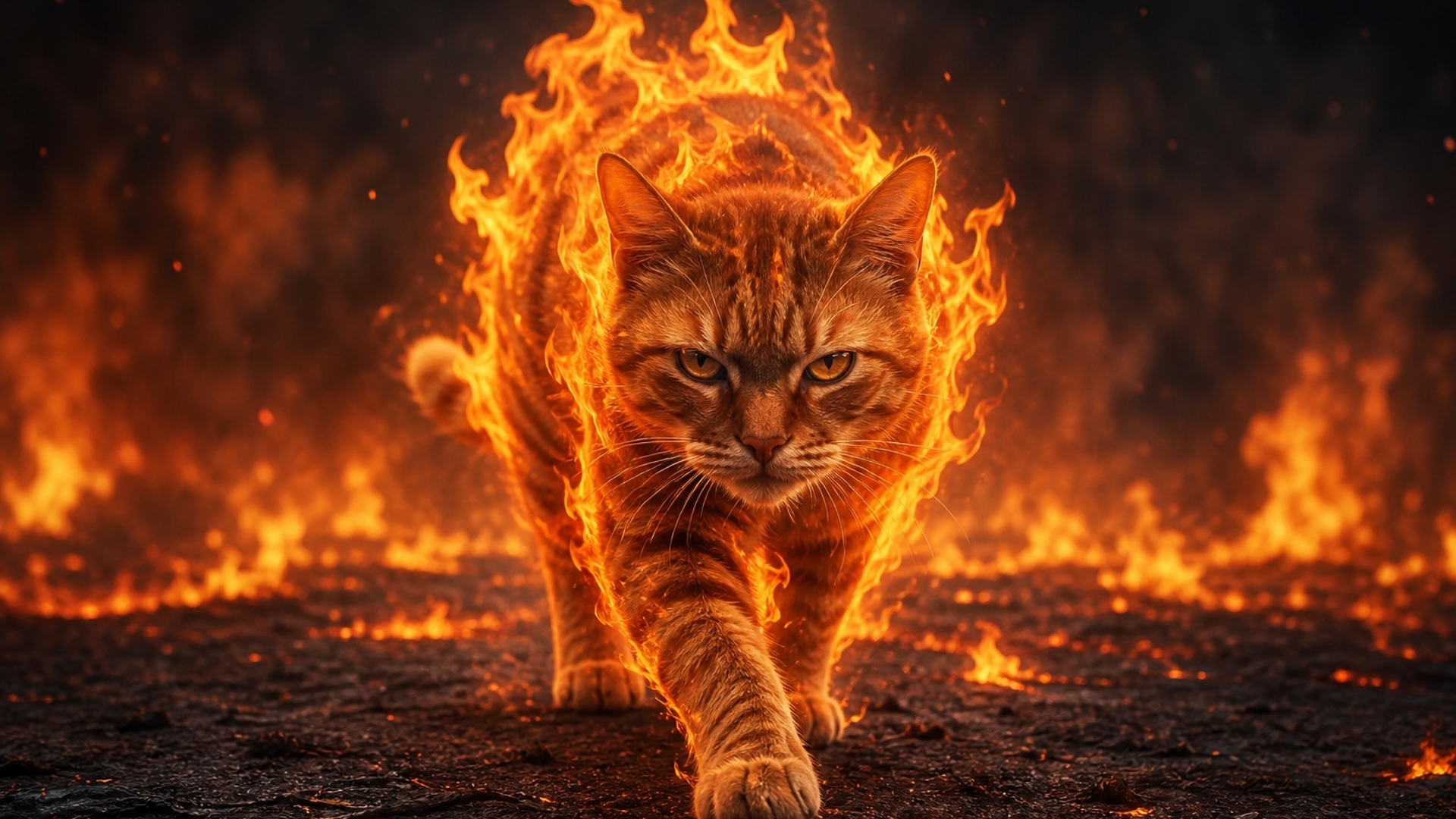 fire cat