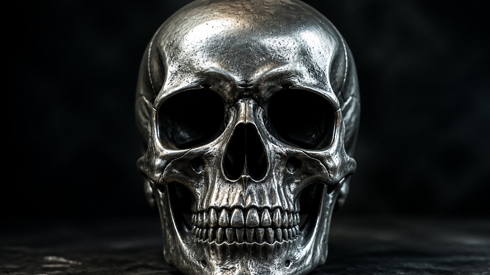 cráneo metal 4k