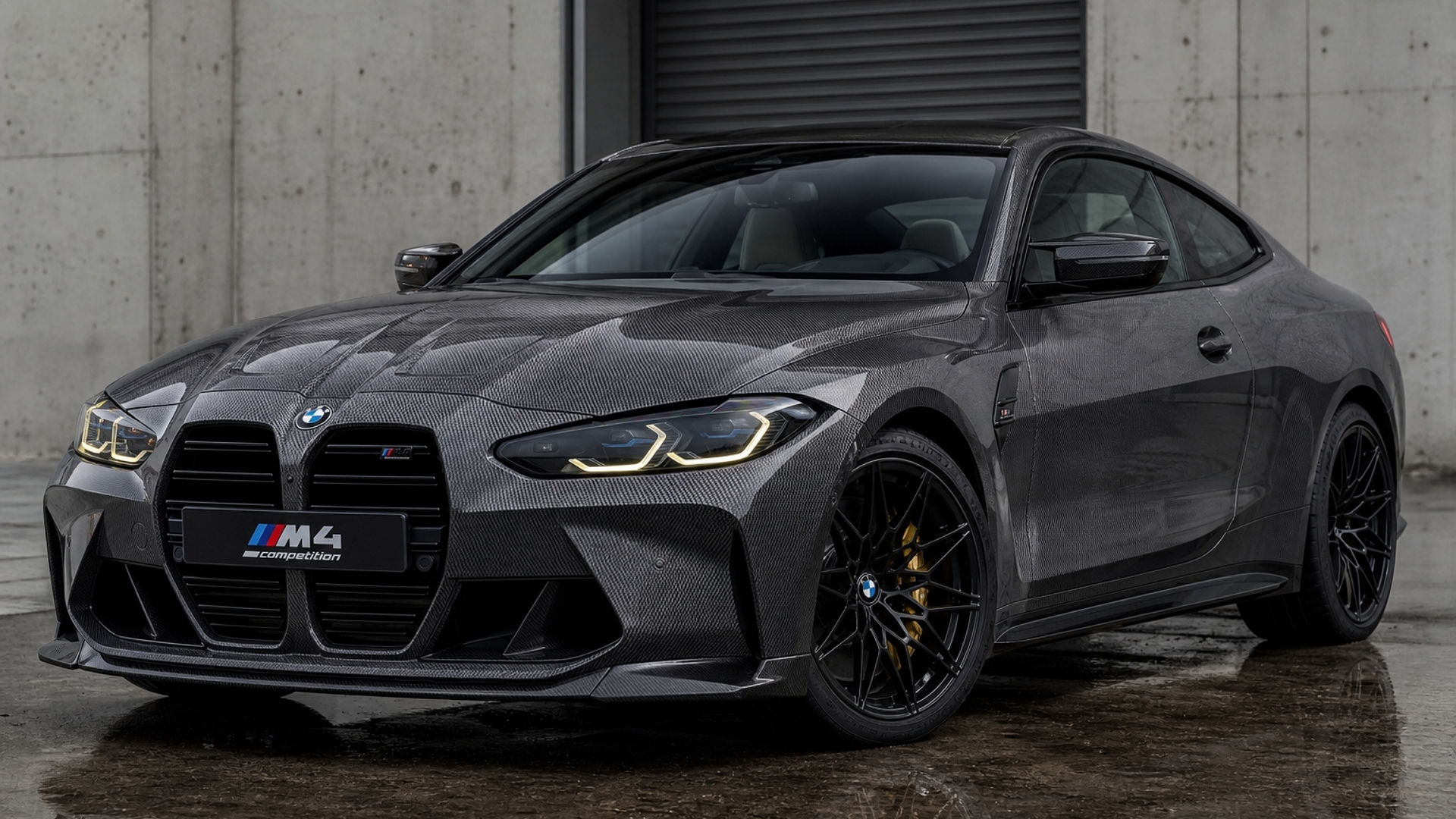 Grey carbon fiber bmw m4 competition